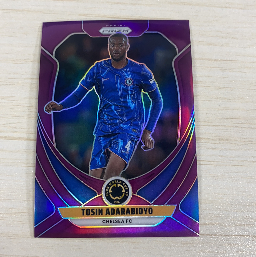 【小牛代拍】2025 Panini Prizm FIFA Club World Cup Tosin Adarabioyo 托辛 阿达拉比奥约 切尔西 125编 紫折 折射 元年 世俱杯 PZ(一哥)