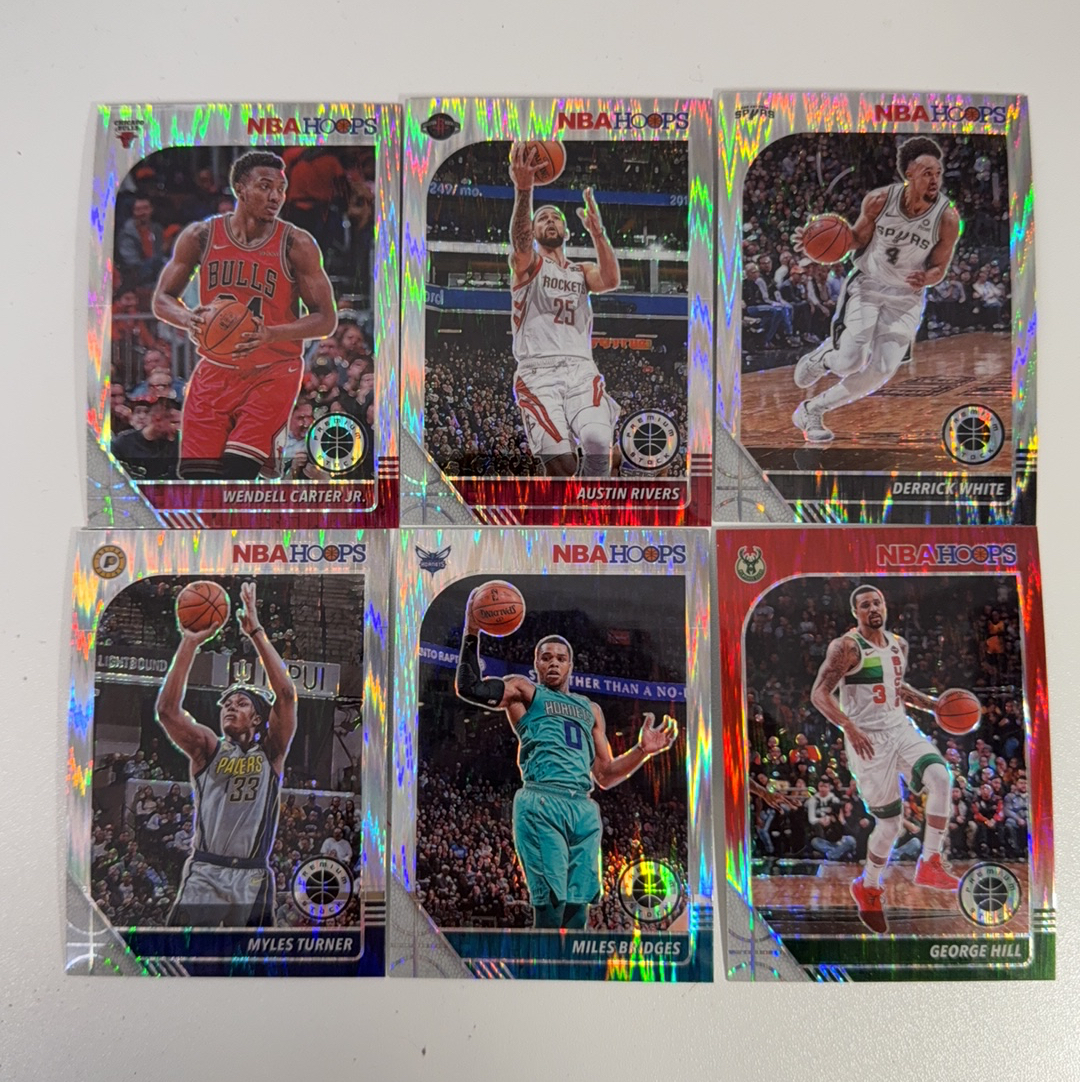 【免费代卖】6张 打包 lot HOOPS 折射 怀特 温德尔 卡特 特纳 布里奇斯 马刺 骑士 勇士 湖人 火箭 独行侠 魔术 值得收藏!!