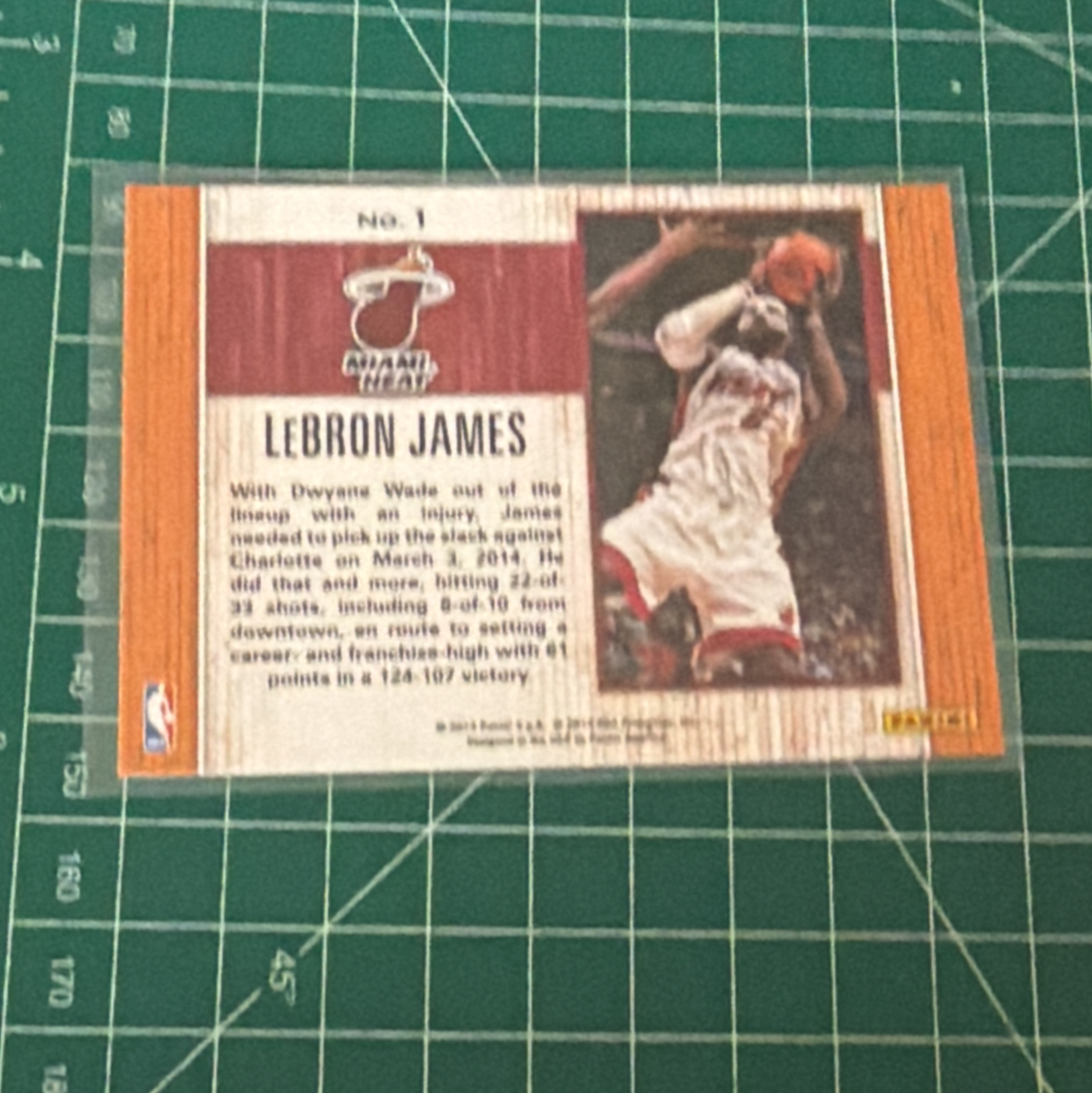 2014-15 Panini Americana LeBron James S.p.a. 勒布朗詹姆斯 小皇帝 61分特卡职业生涯最高 横版特卡 数据特卡 闪卡 十年老卡 绝版卡 稀有大比例 划痕