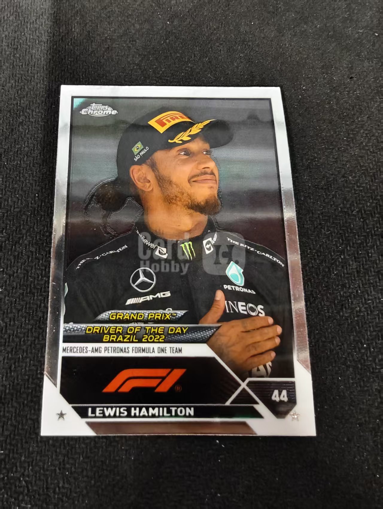 2023 Topps Chrome Lewis Hamilton F1 梅奔AMG 刘易斯 汉密尔顿 划痕 边角瑕疵 #186