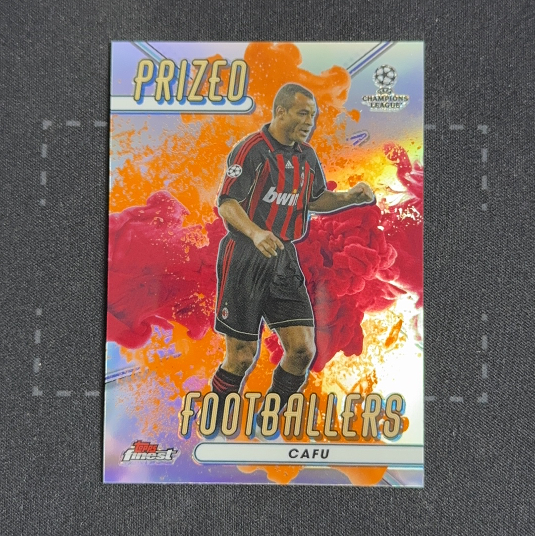 【十一拍卖】2022-23 Topps Finest Cafu 卡福 AC米兰 欧冠 特卡 橙红泼墨 卡品如图 隔日不合并1031