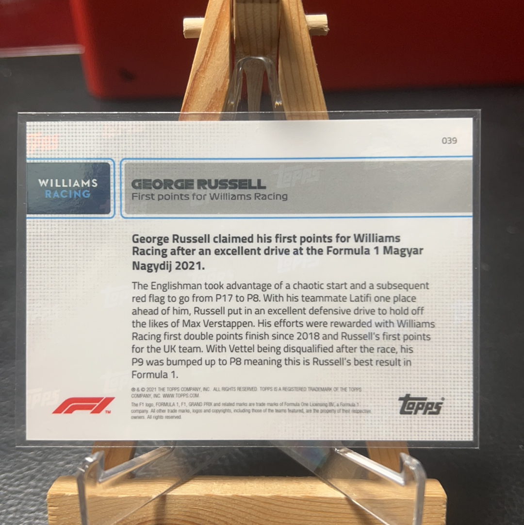 【SY代卖sy0335-可累积-瑕疵看图】2021 Topps Now George Russell 乔治 拉塞尔