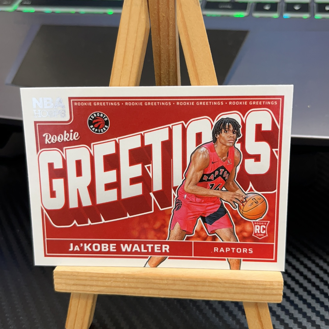2024-25 Panini NBA Hoops Ja'Kobe Walter RC 贾科比 沃尔特 猛龙 新秀 hoops系列 特卡 卡品如图 凑图必备 值得收藏!免费代卖!