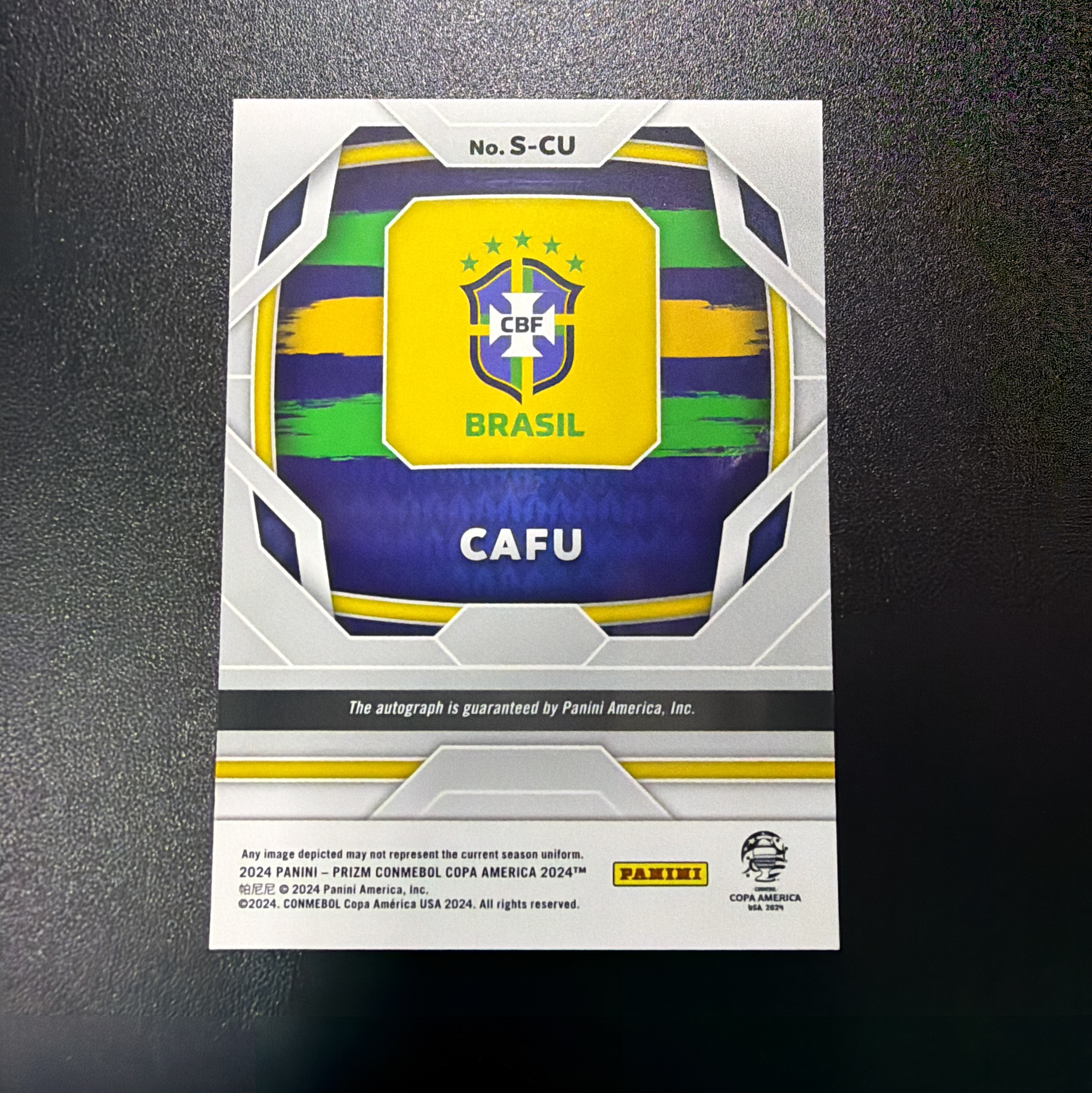 2024 Panini Prizm Cafu 【lge代卖】卡福 签字 传奇名宿 ac米兰 巴西 pz 美洲杯 收藏极佳