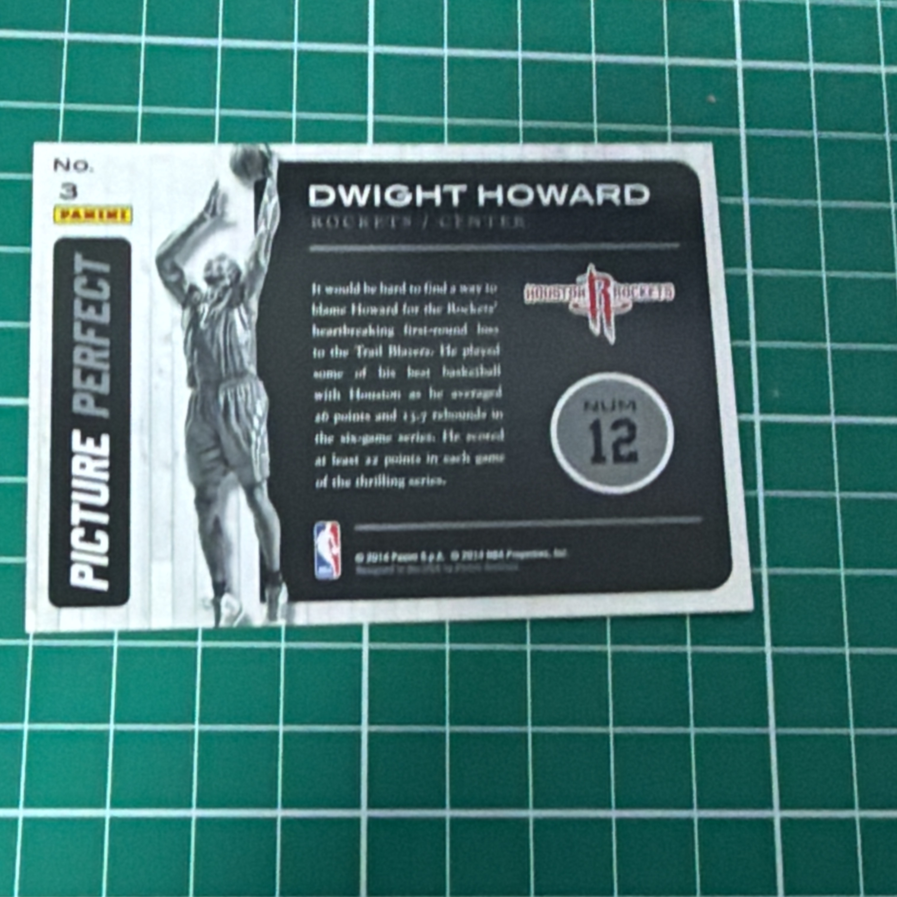 2014-15 Panini Americana Dwight Howard S.p.a. 德怀特霍华德 魔兽 火花 大头特卡 闪卡 精美选图 多年老卡 绝版卡 稀有大比例