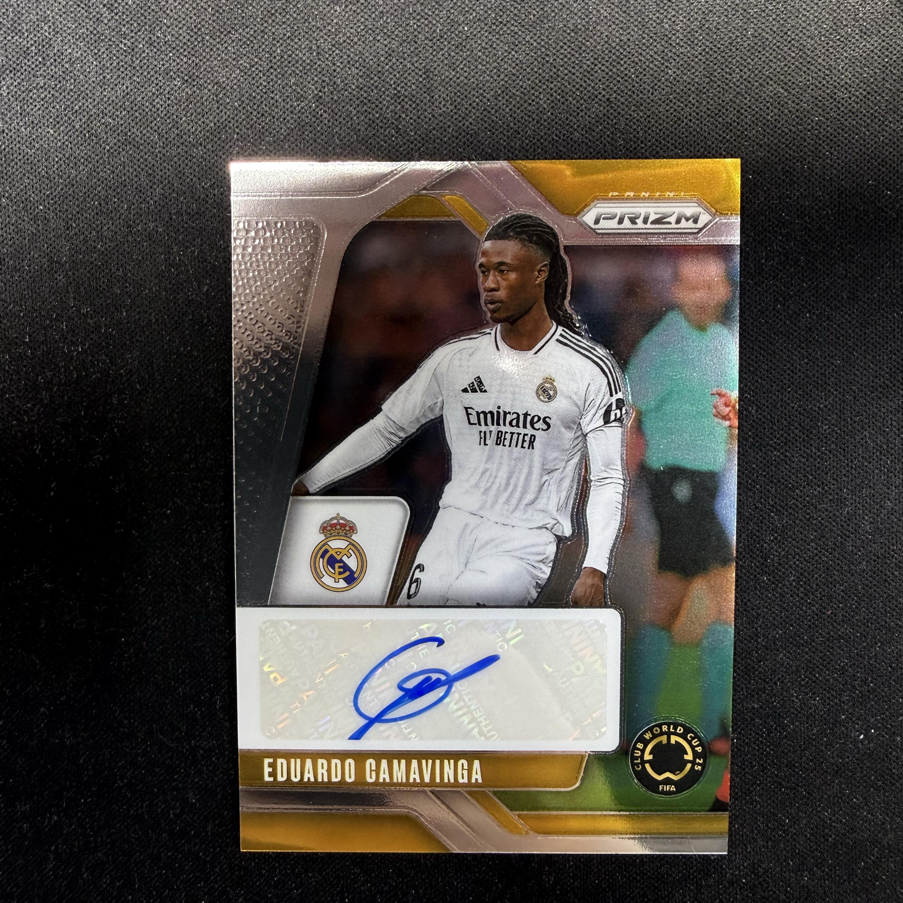 2025 Panini Prizm Eduardo Camavinga 【SC拍卖】pz 世俱杯 卡马文加 皇马 皇家马德里 签字 收藏必备(david徐)