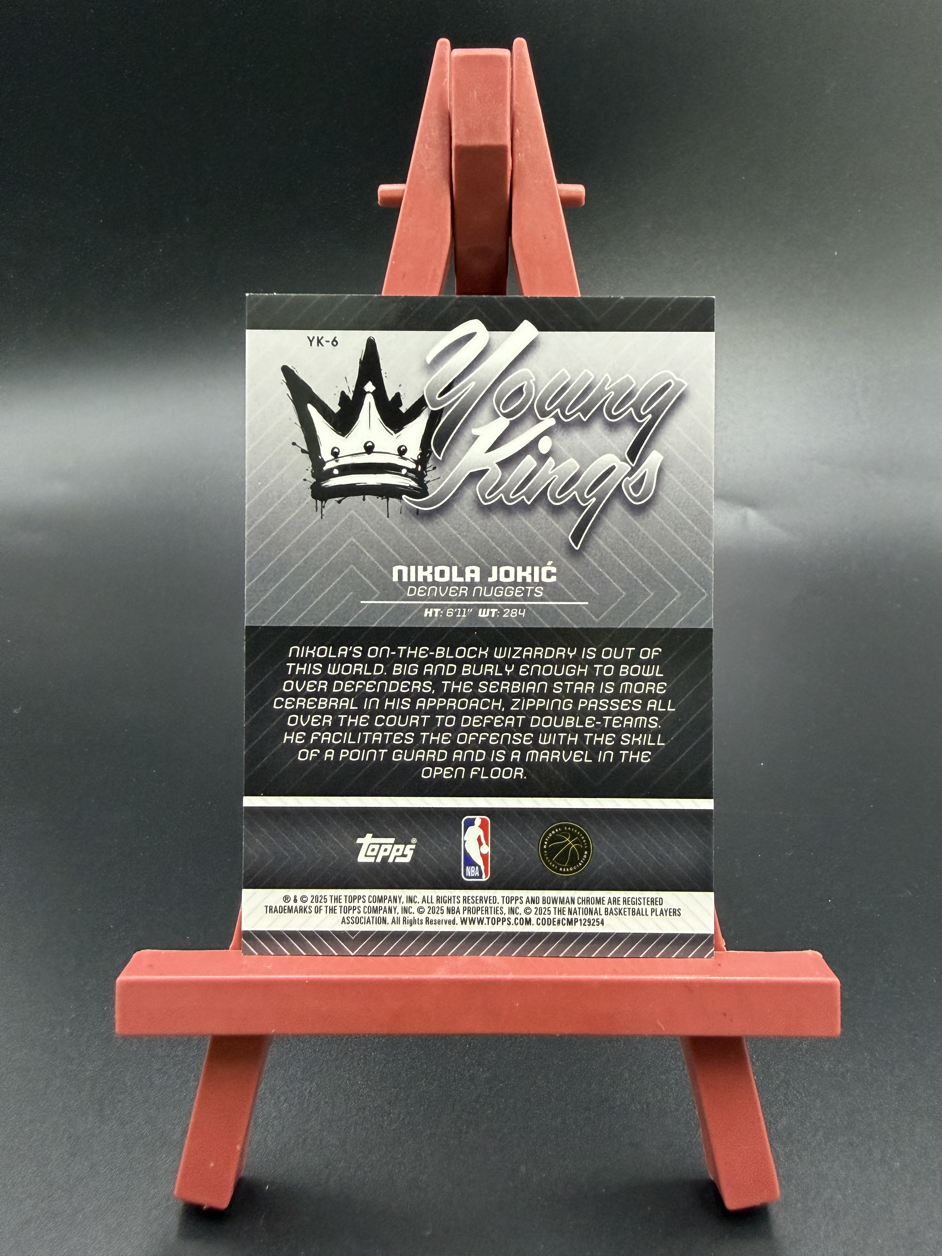 【西子拍卖】2025-26 Topps Bowman Chrome Nikola Jokic 约老师 约基奇 young king 年轻国王特卡 紫折 折射 094/199编 掘金 卡品如图 XZ86