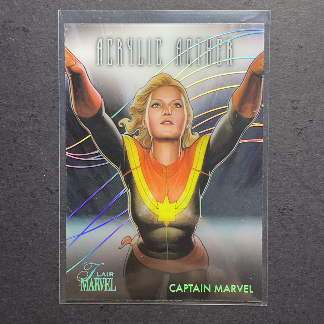 2024 Fleer Marvel (MCU) Flair天赋 惊奇队长 透明胶片特卡 盒配插放 序号AA6 2024 漫威漫画Fleer Flair Marvel天赋绝版系列
