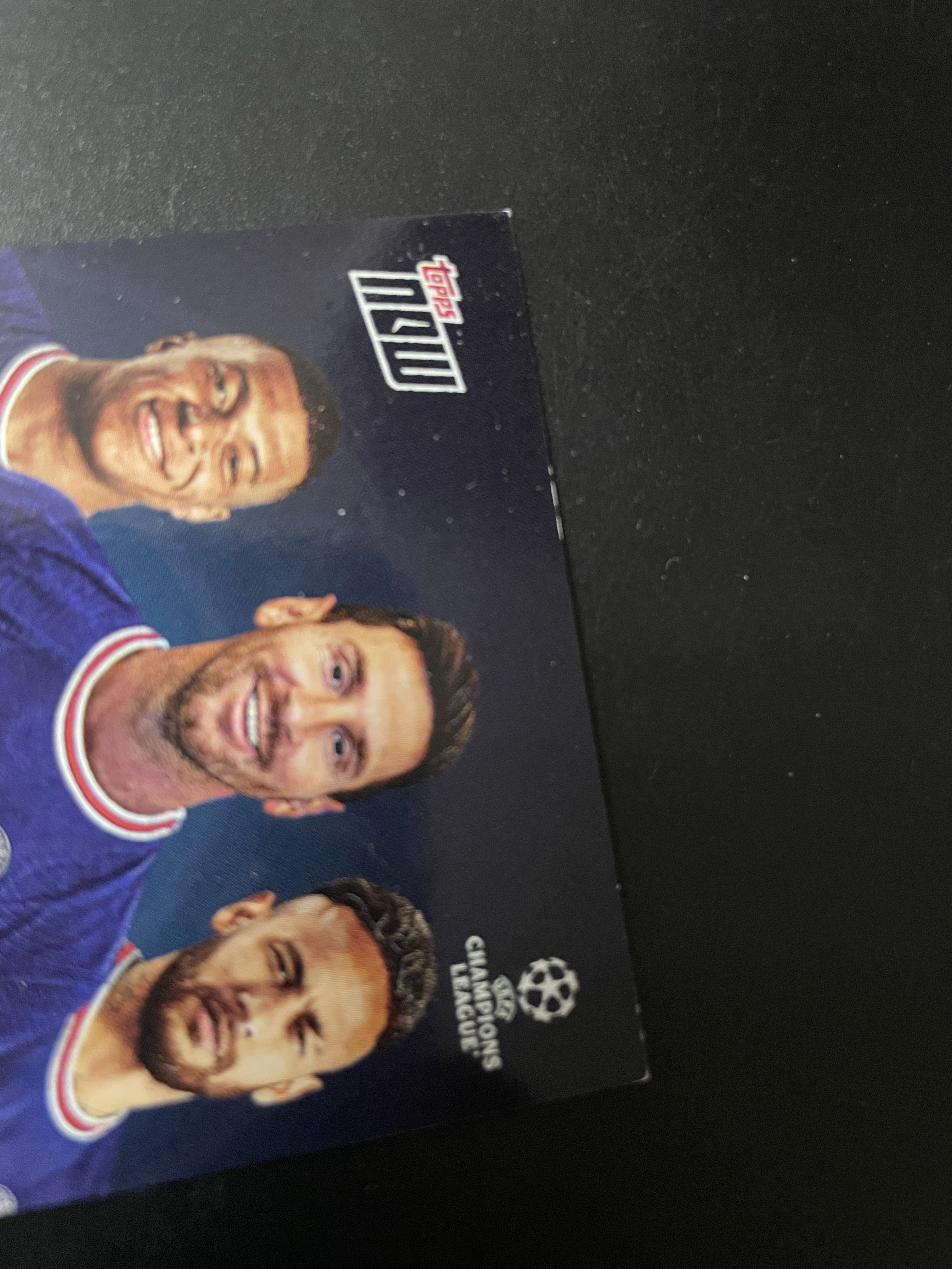 2021 Topps now Lionel Messi 【hellfire拍卖】topps now系列 巴黎 梅西 姆巴佩 内马尔 三超巨合体 瑕疵如图介意勿拍