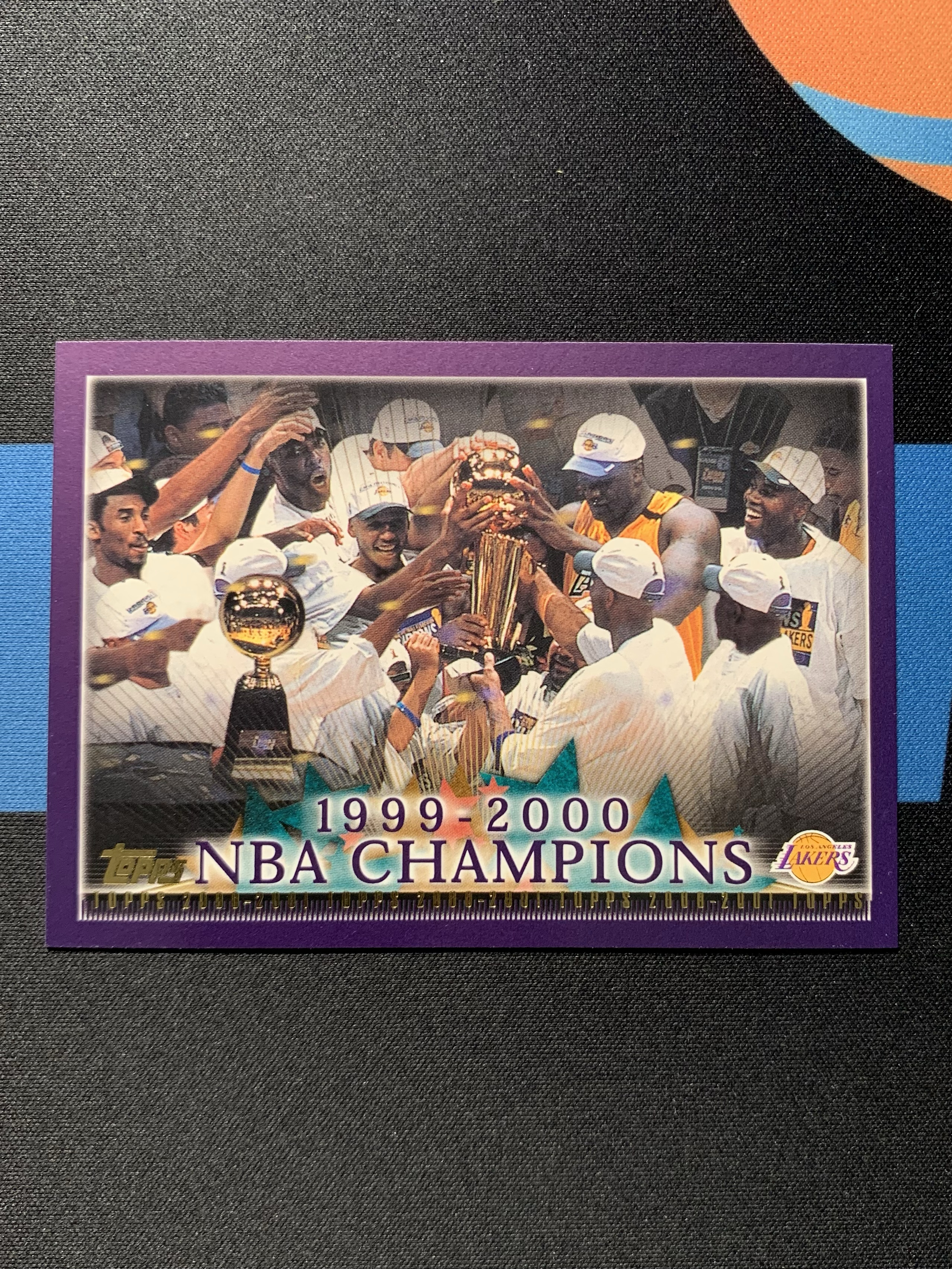 2000 Topps Authentic Kobe Bryant 高光时刻NBA Champions 记录湖人拿下9900赛季总冠军 科比 布莱恩特 奥尼尔 庆祝 意义非凡 请仔细阅读描描述 小鱼儿