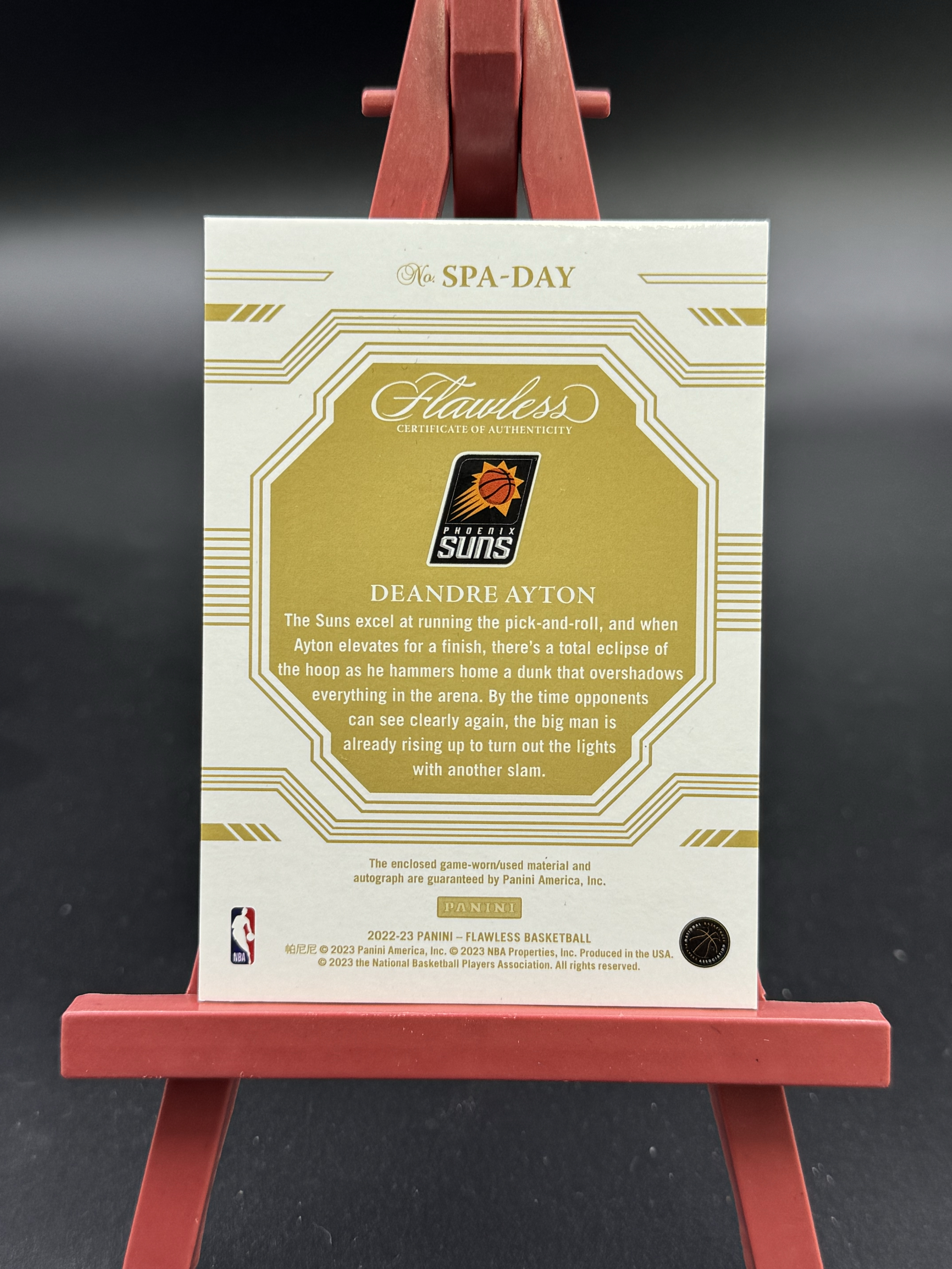 2022-23 FLAWLESS 手提 太阳 艾顿 AYTON 1/1编 1of1 1编1 SPA PA 球衣 gu亲穿落场 赞助商切割 暴力字母切割 湖水蓝 签字 卡签 卡品如图Hzo3