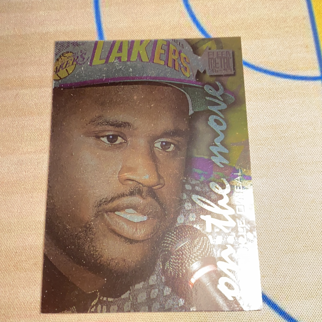 1996 Fleer Metal Shaquille O’Neal 湖人 大鲨鱼 奥尼尔 金属特卡 转会特卡 on the move卡品如图 凑套必备