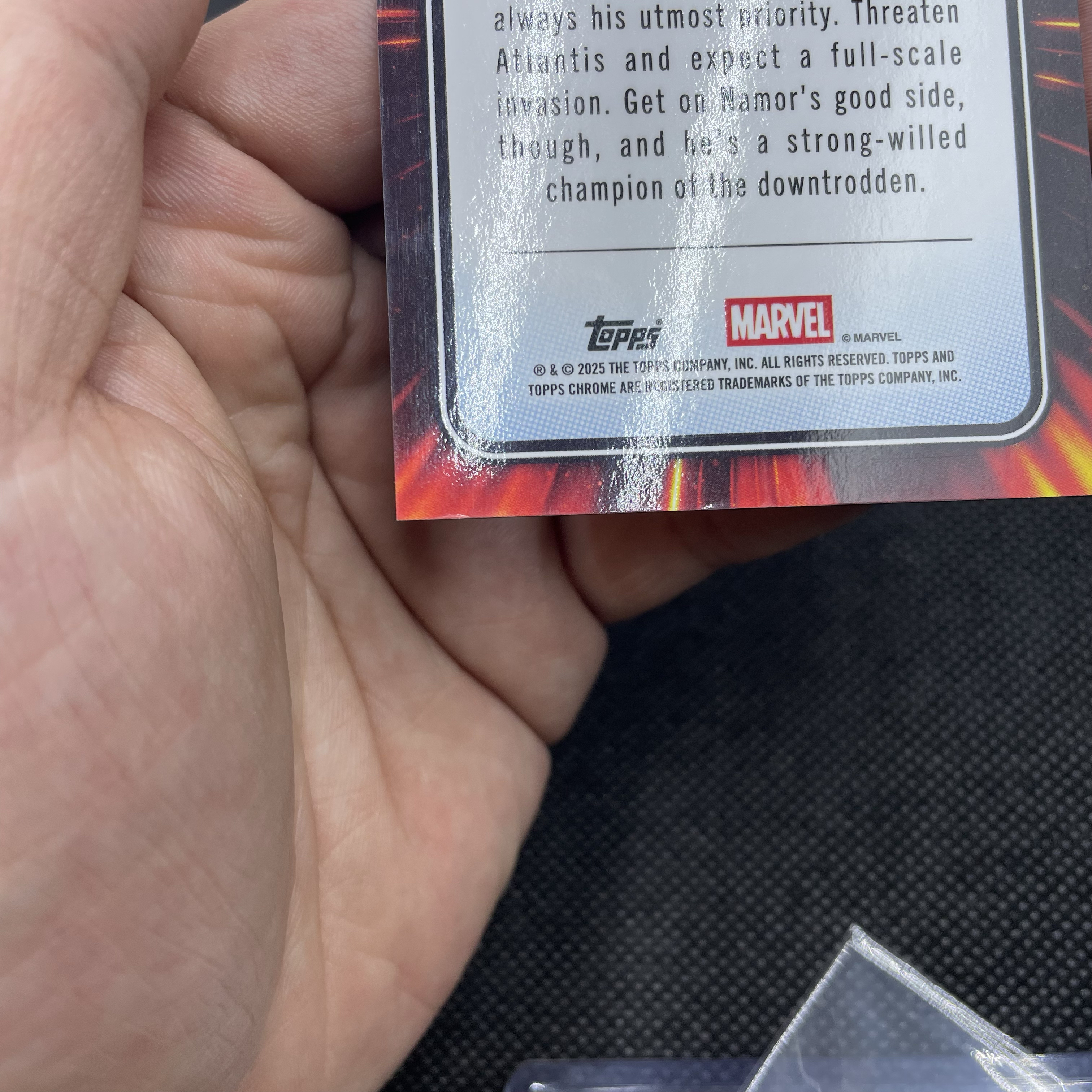 2025 Topps Chrome Namor 【无界代卖】Marvel(MCU)漫威 海王子 纳摩 006/399编 蛛网折 品如图 不累计 ZY