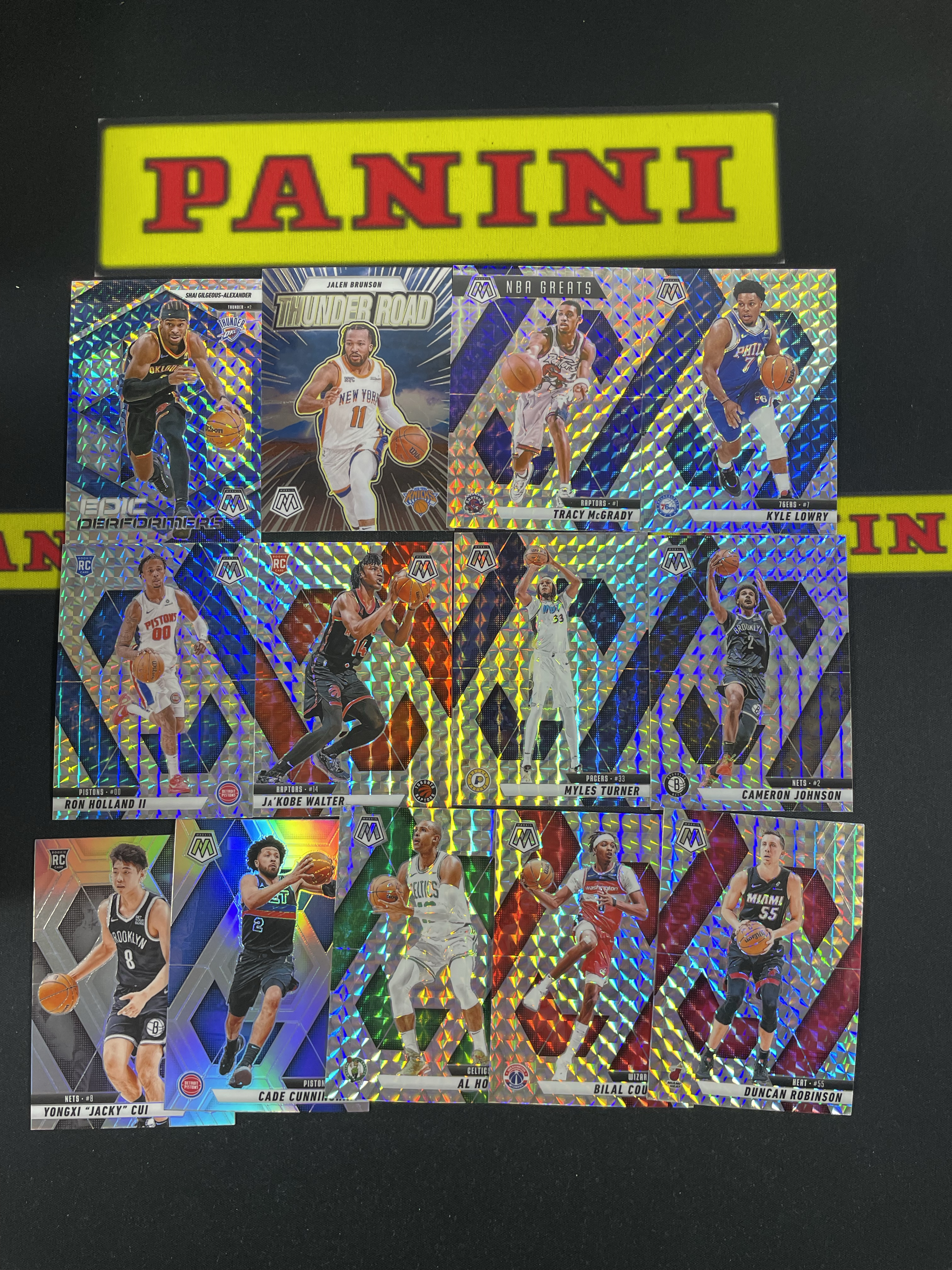 【皮成仙拍卖 统一手续费6%】PANINI 24-25 马赛克 杰伦布伦森 麦迪 罗恩霍兰德二世 坎宁安 崔永熙 等 折射 一图打包 【只发顺丰】大山虎122