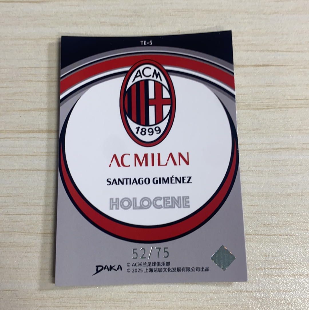 【小牛代拍】2024-25 DAKA AC米兰队盒 santiago gimenez 意甲 圣地亚哥 吉梅内斯 75编 收藏必备 卡品如图(威哥)