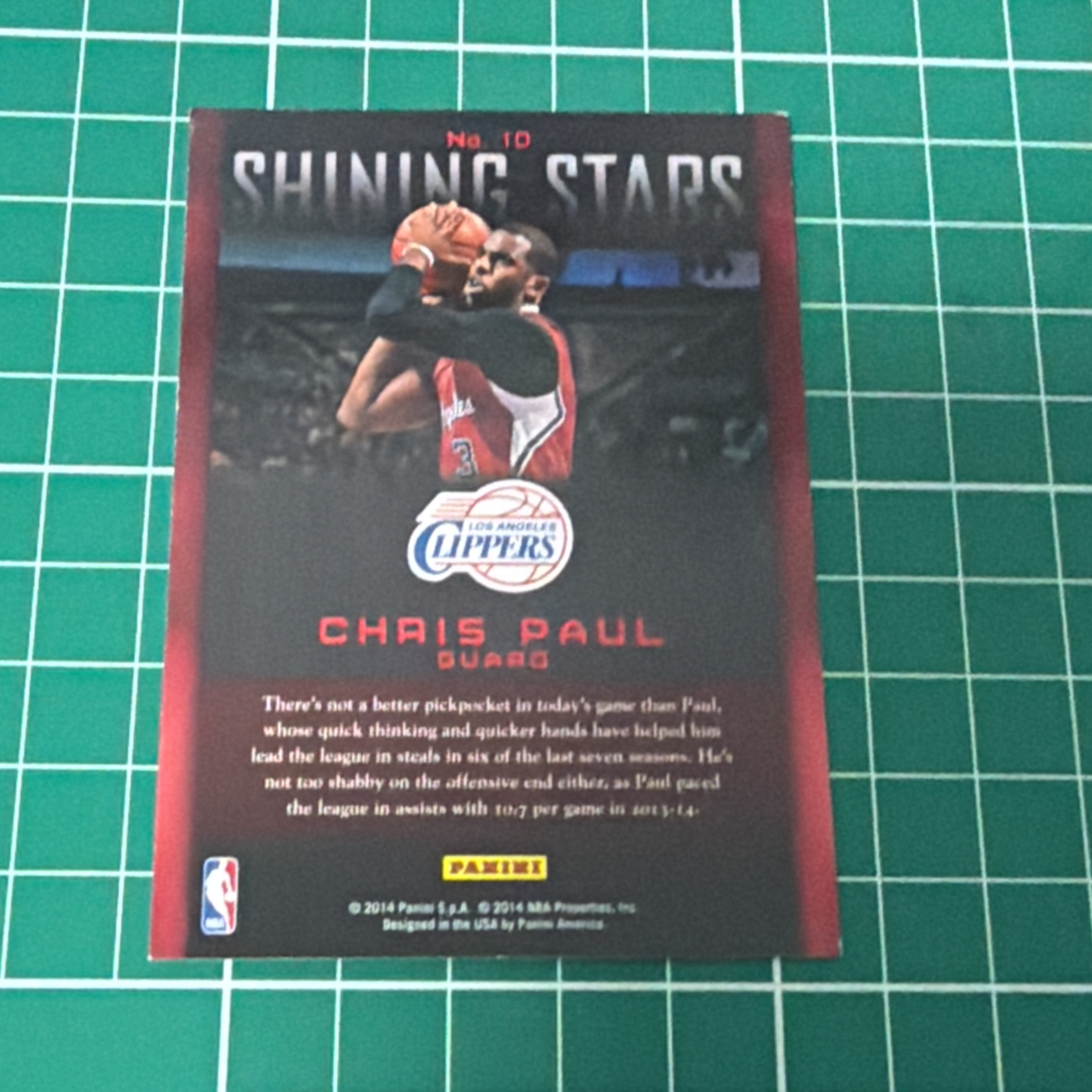 2014-15 Panini S.p.A Chris Paul 中雅图/中亚图 克里斯保罗 CP3 聚光灯特卡 闪耀明星 闪卡 Shining Stars 老卡 绝版卡 稀有大比例