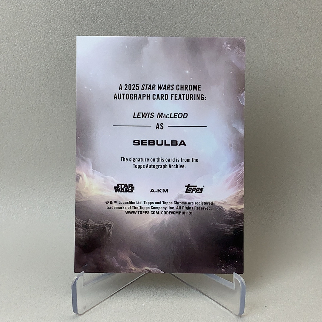 【弈卡代拍】 2025 Topps Chrome Star Wars Hobby 星球大战 星战 签名 蓝字贴签 Sebulba 塞布巴 152/199编 品相如图 凑套必备 Mito