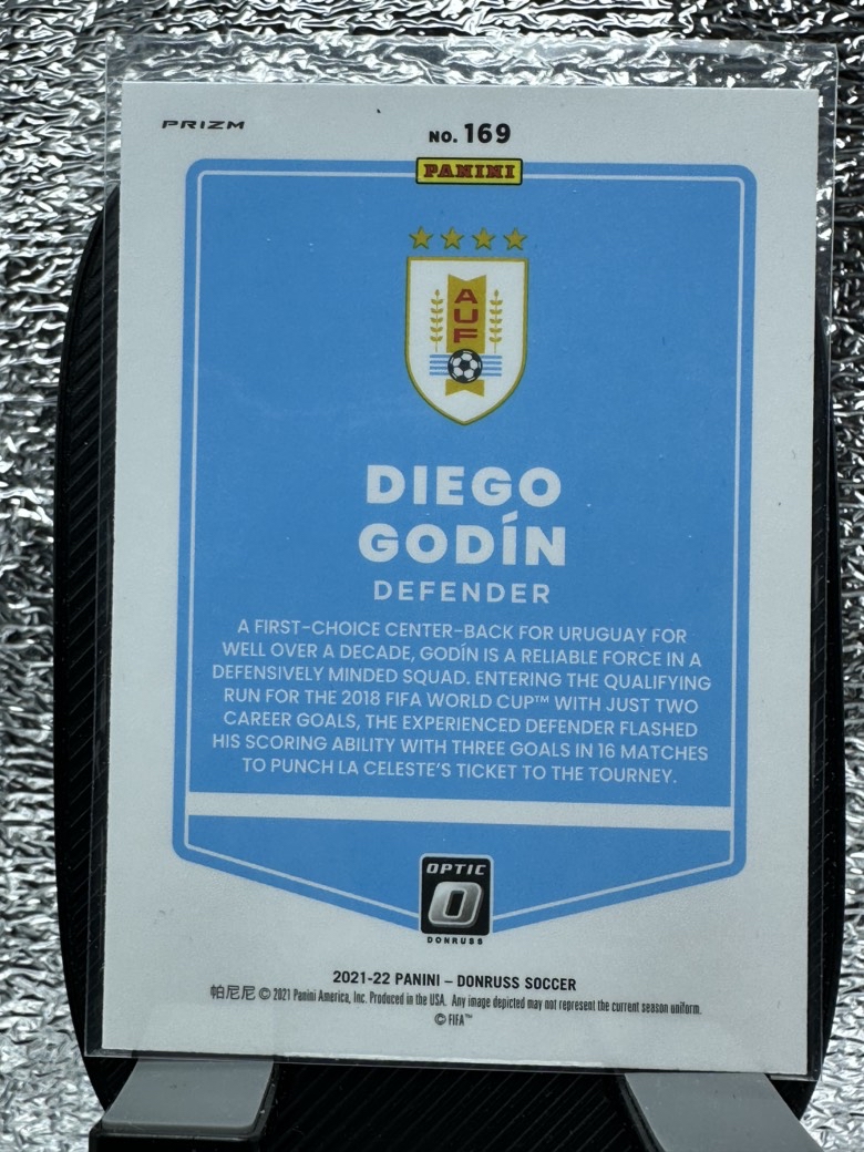 2021-22 Panini optic Diego Godín 戈丁 乌拉圭队长 马竞定海神针 optic正银折