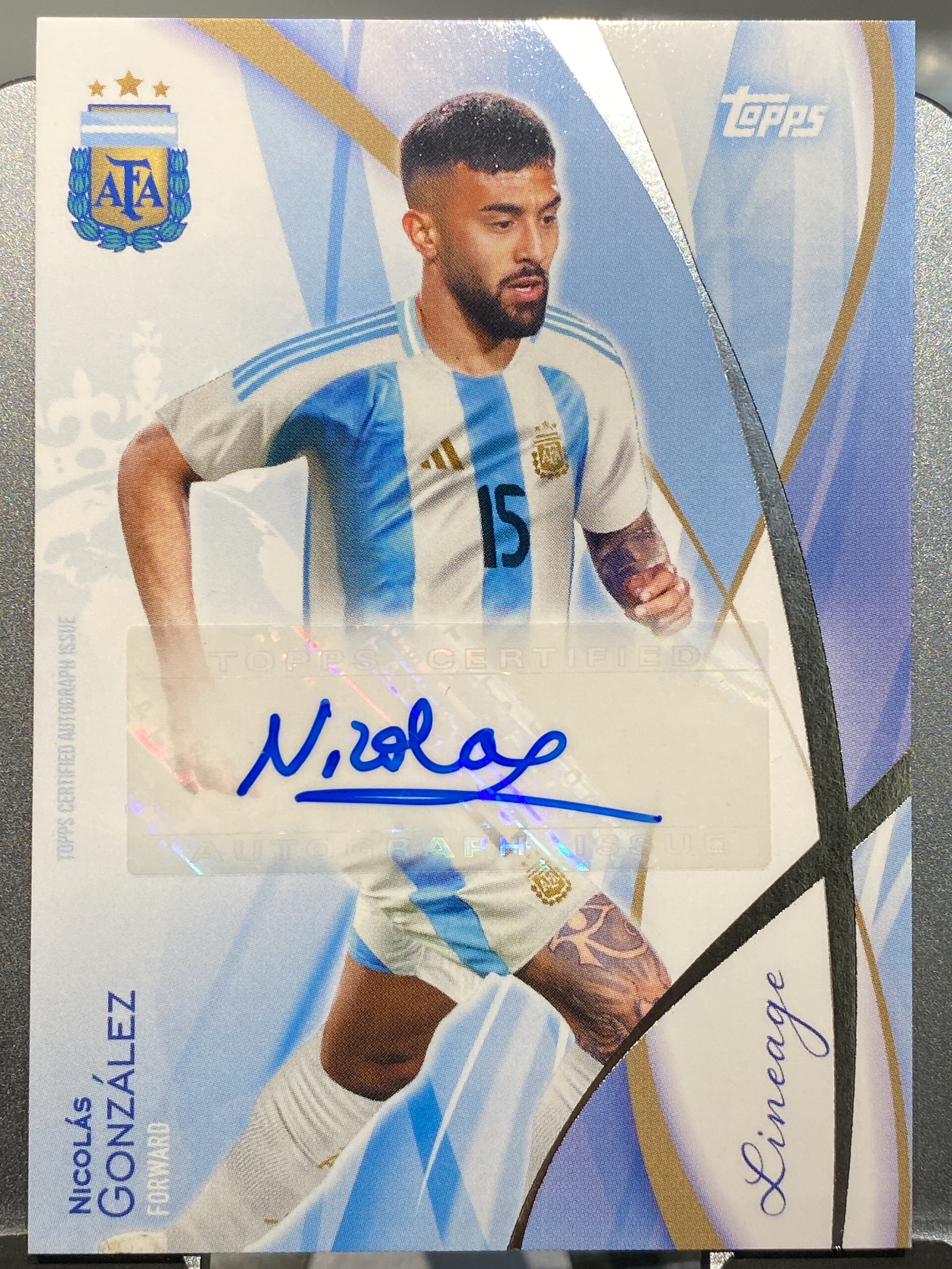 2023-24 【靓星代拍】 Argentina Nicolás González 尼古拉斯 冈萨雷斯 阿根廷 血统特卡签字签名 字迹完美 卡品如图 专收凑套必备 #志方