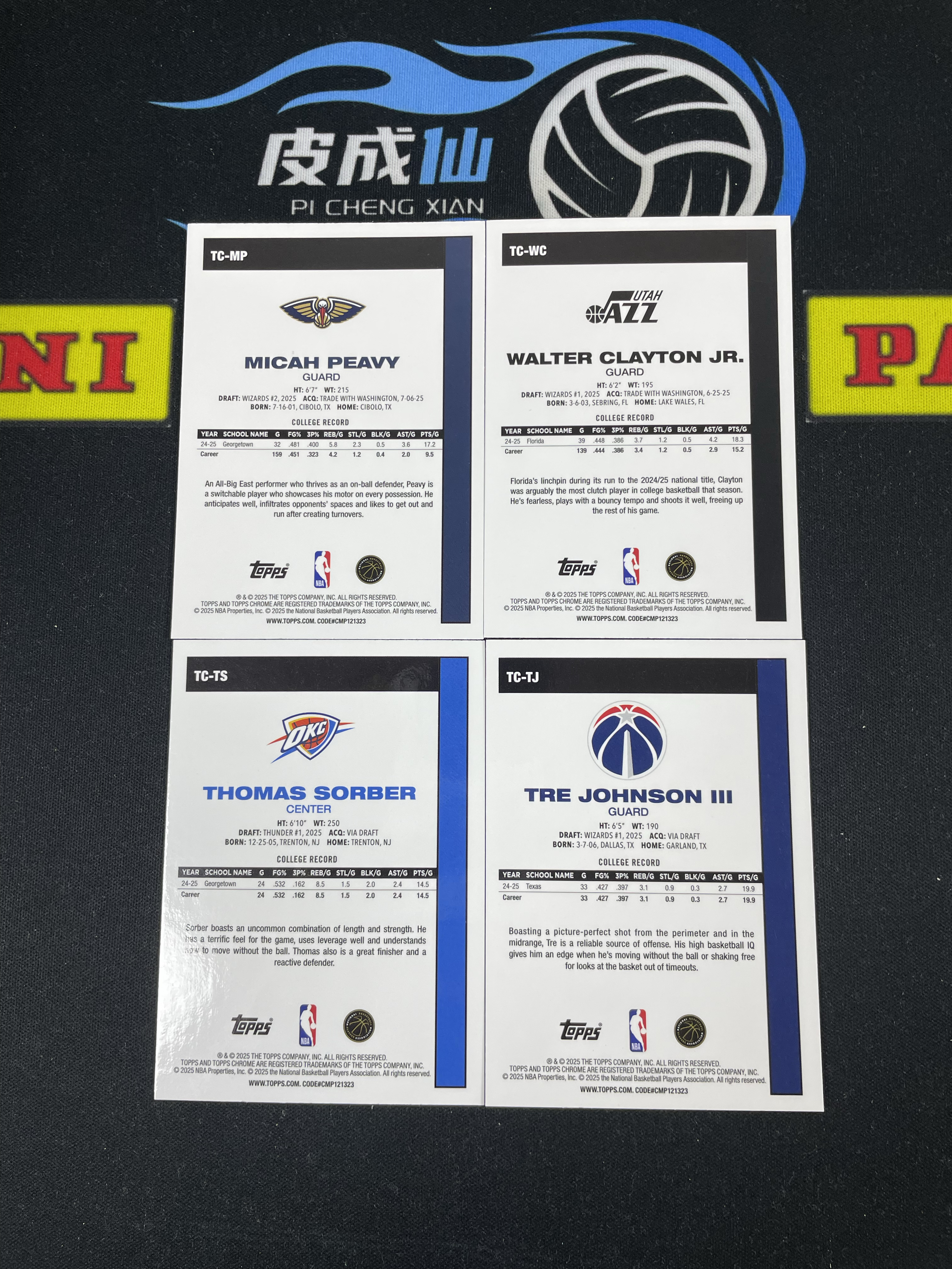 【皮成仙拍卖 统一手续费6%】 2025 TOPPS 迈卡皮维 小沃尔特克莱顿 托马斯索伯 特雷约翰逊三世 新秀 RC MOJO折 复古 45周年 一图打包【只发顺丰】kirbybest191