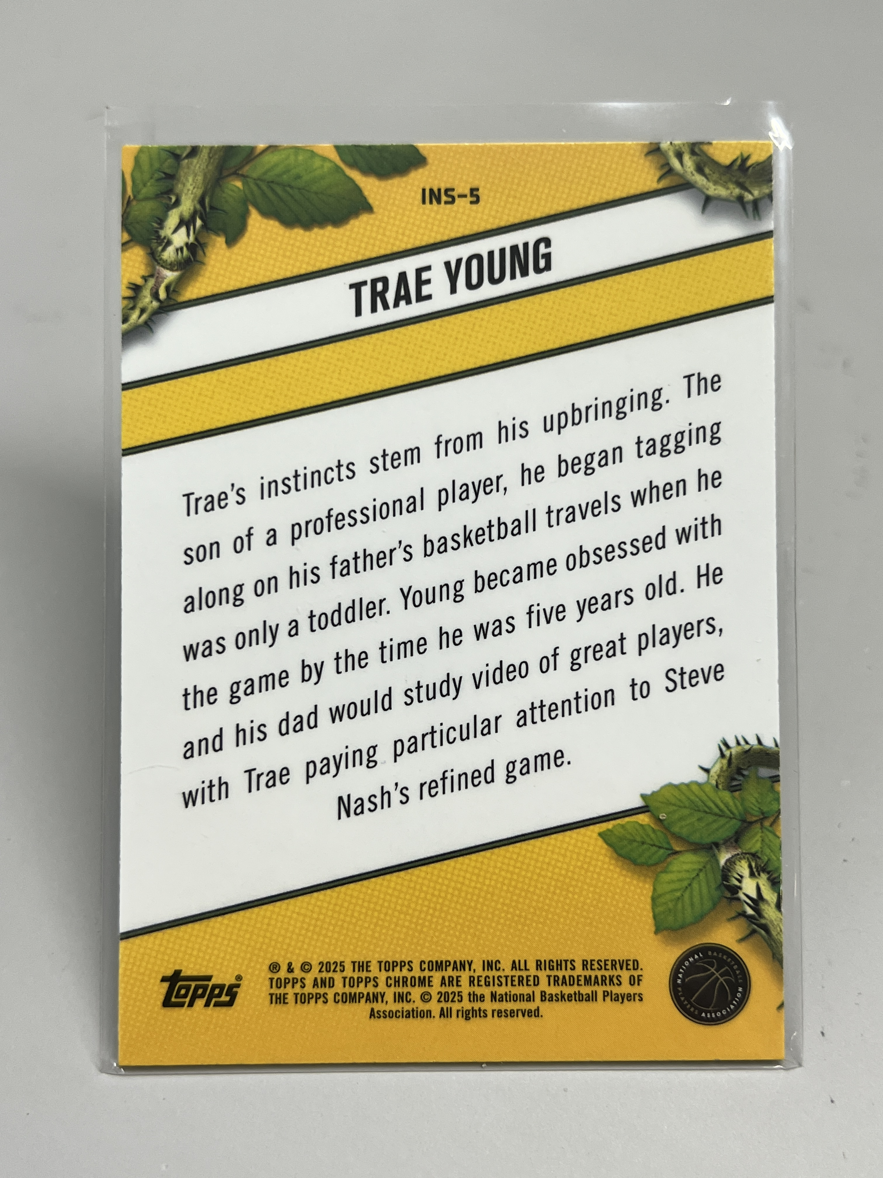 2025 Topps Chrome Trae Young【挂机拍卖】老鹰 特雷·杨 吹杨 纽约市长 Instinct特卡 #5 收藏 凑套 卡品如图