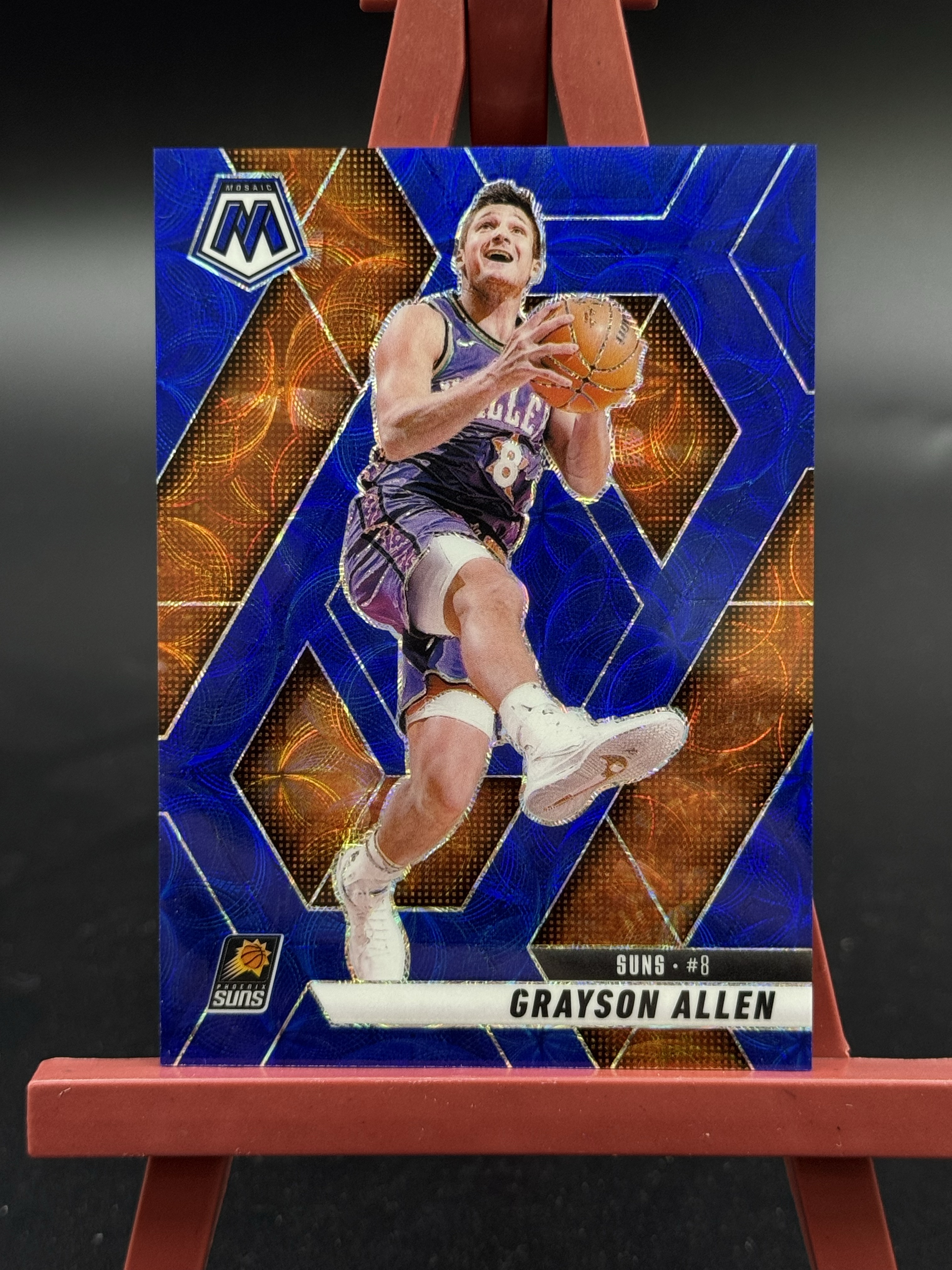 2024-25 Panini Mosaic Grayson Allen 马赛克 太阳 格雷森 艾伦 蓝圈圈折 折射 15/35编 【优质球星折射专场】Hzo4