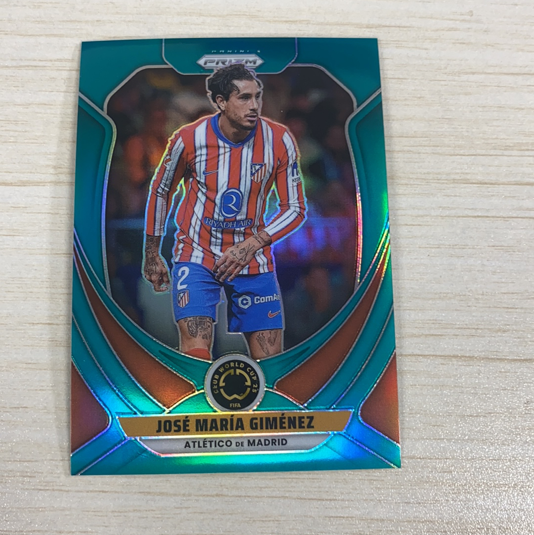【小牛代拍】2025 Panini Prizm FIFA Club World Cup世俱杯 Jose Gimenez 希门尼斯 马竞 99编 绿折 乌拉圭 卡品如图(一哥)