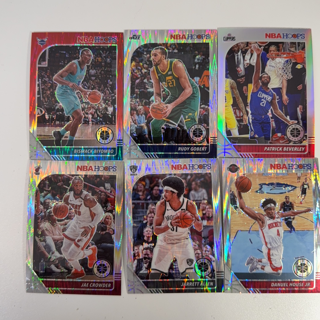 【免费代卖】6张 打包 lot HOOPS 折射 阿伦 贝弗利 戈贝尔 马刺 骑士 勇士 湖人 火箭 独行侠 魔术 值得收藏!!