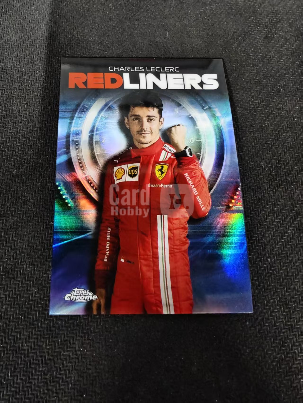 2021 Topps Chrome F1 Charles Leclerc 夏尔 勒克莱尔 银折 red liners 特卡 划痕 边角微瑕 #7