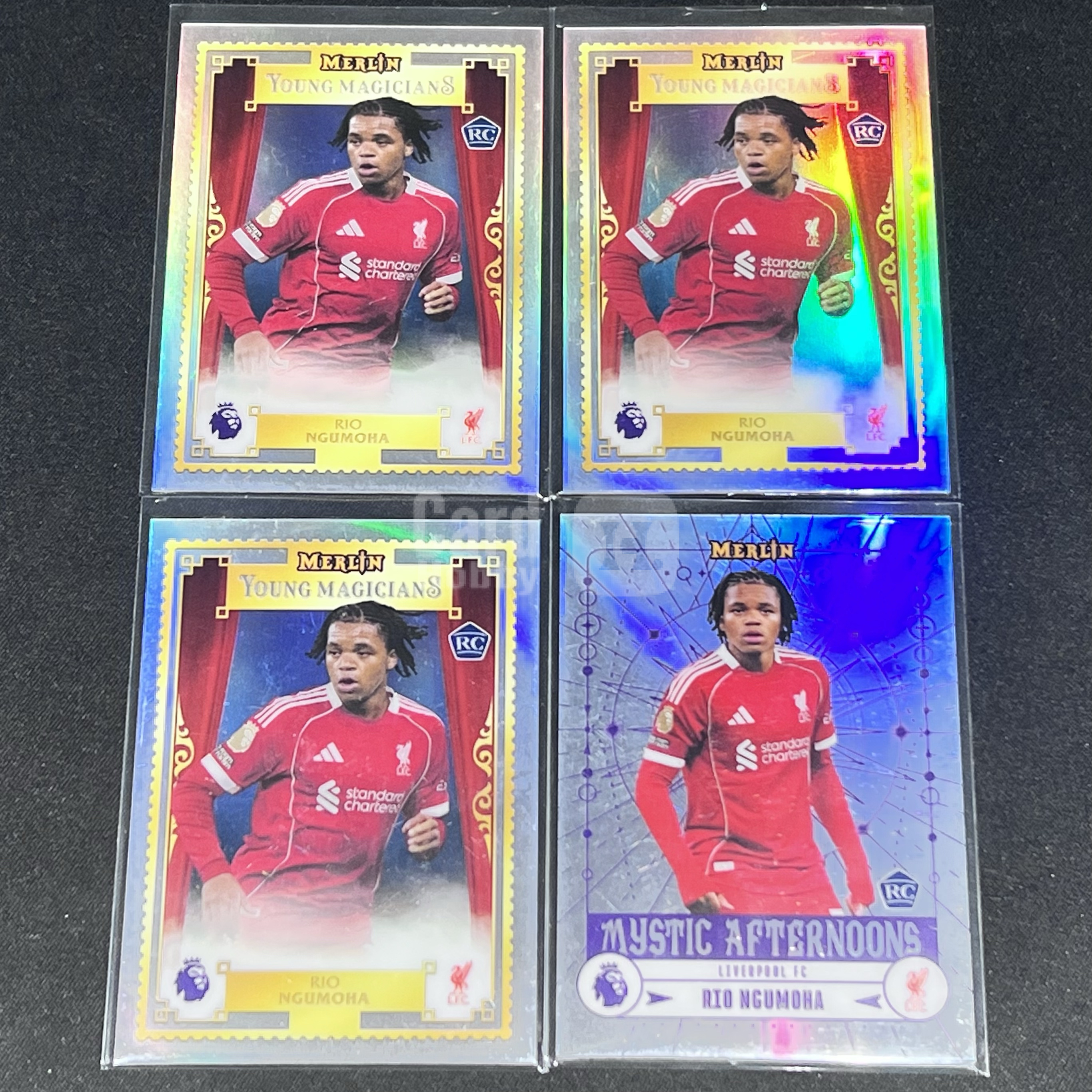 2025-26 Topps Merlin Chrome Rio Ngumoha RC【湾区拍档代卖】元年 英超 梅林 恩古莫哈 银折 折射 神秘午后 年轻魔术师 特卡 新秀 利物浦 英格兰 Lot 不保卡品 Complexxx Q06