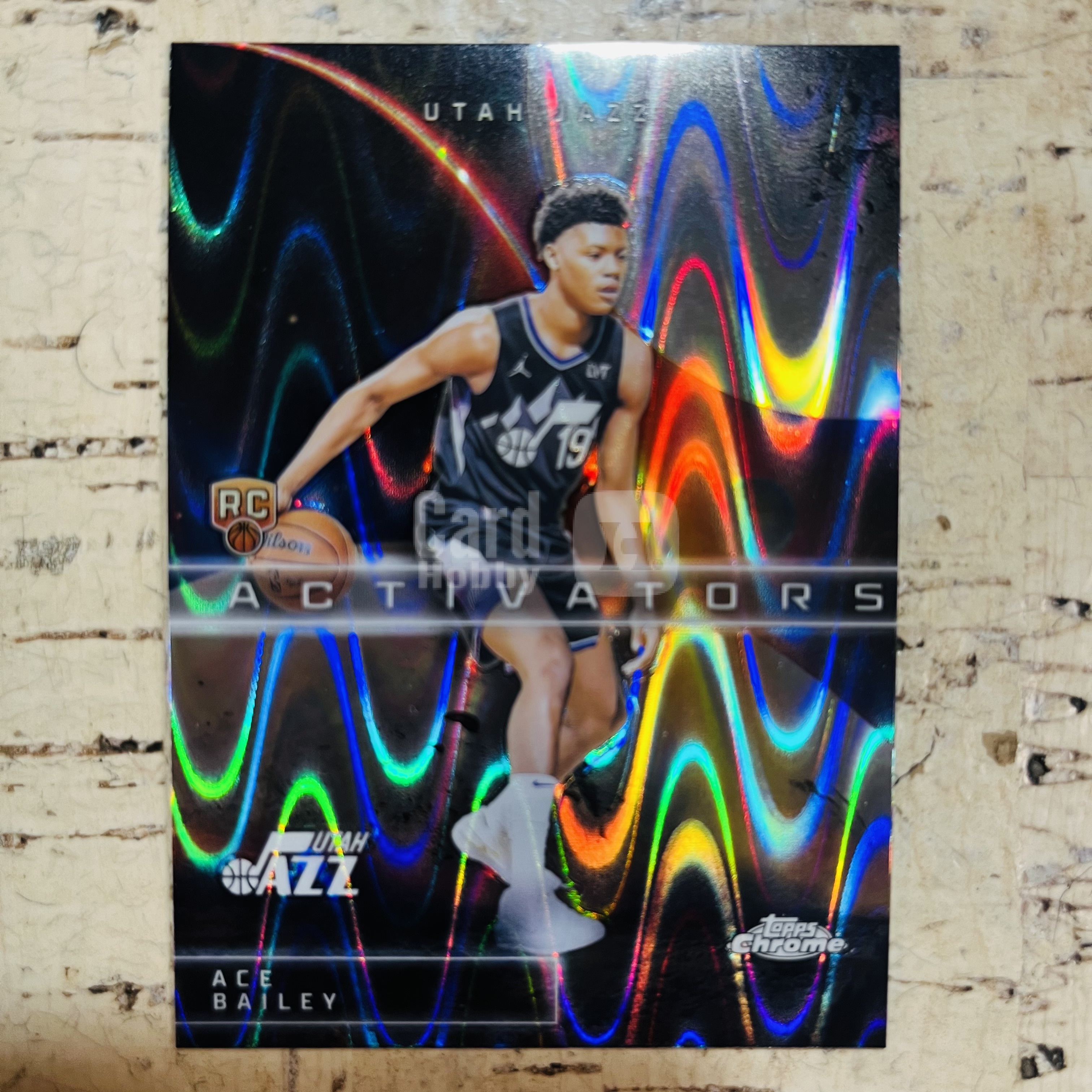 2025-26 Topps Chrome ACE Bailey RC 新秀 爵士 艾斯 贝利 熔岩折 变形虫折 activators 激活者 特卡【小卡迷拍卖 可累积半年】
