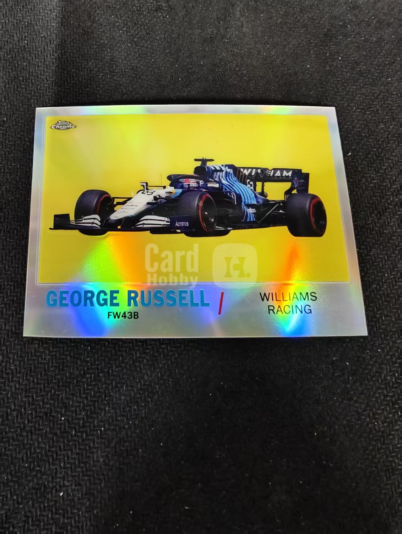 2021 Topps Chrome F1 George Russell 乔治 拉塞尔 银折 特卡 F1 划痕 边角瑕疵 #GR