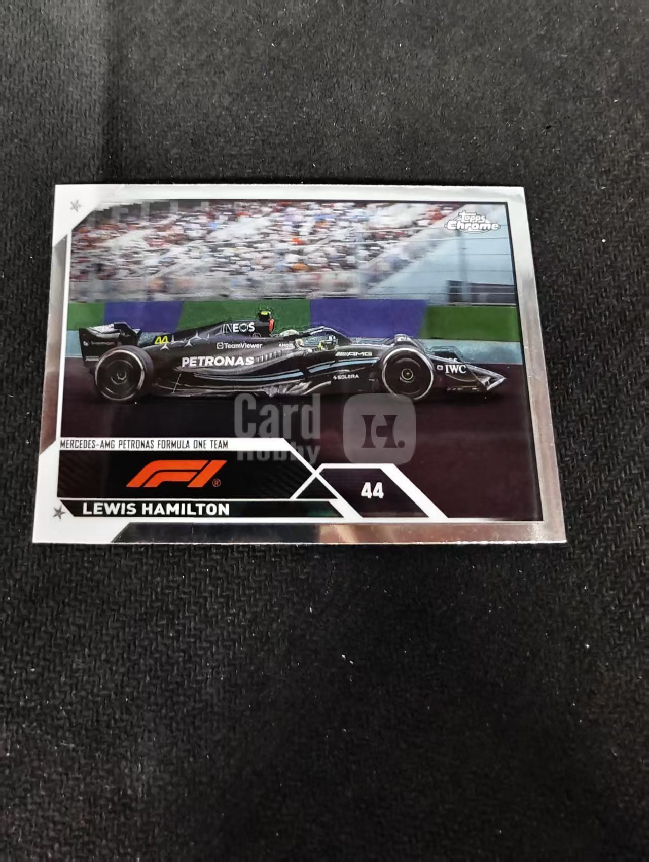 2023 Topps Chrome Lewis Hamilton F1 梅奔AMG 刘易斯 汉密尔顿 划痕 边角瑕疵 #24
