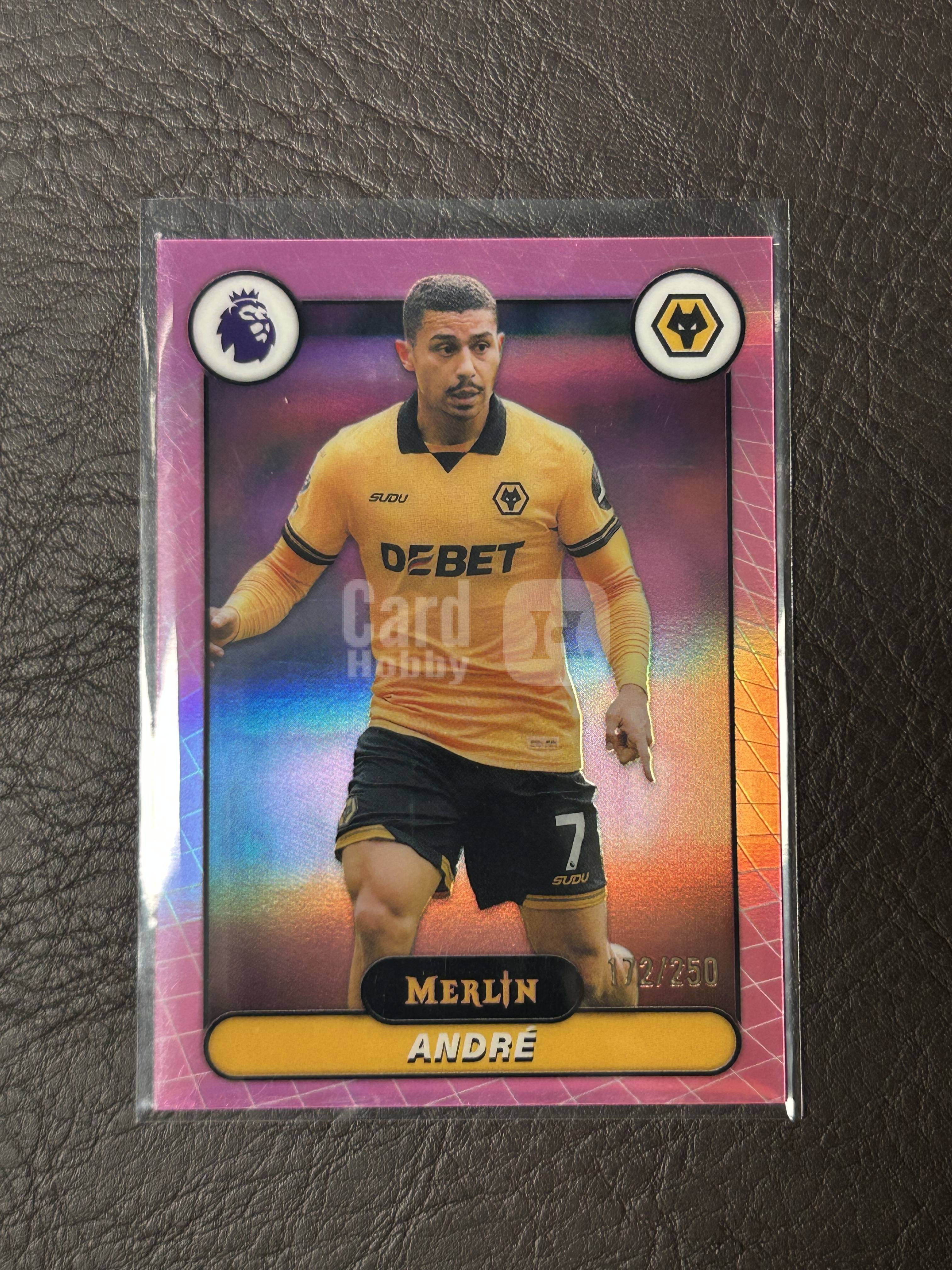 2026 Topps Merlin André #199 英超 梅林 粉折 250编 狼队