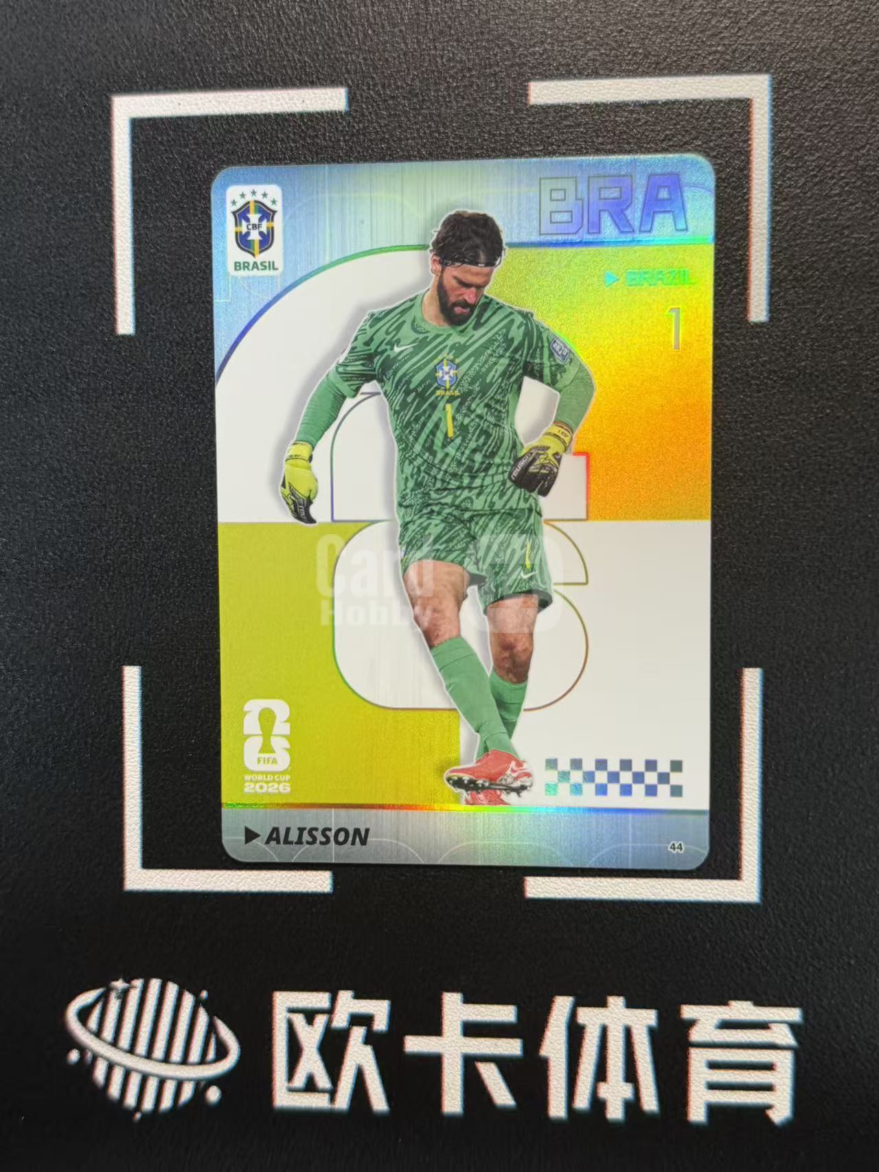 2026 Panini World Cup Alisson 【欧卡体育】卡游 世界杯 阿利松 299编 银折 巴西(小麦)