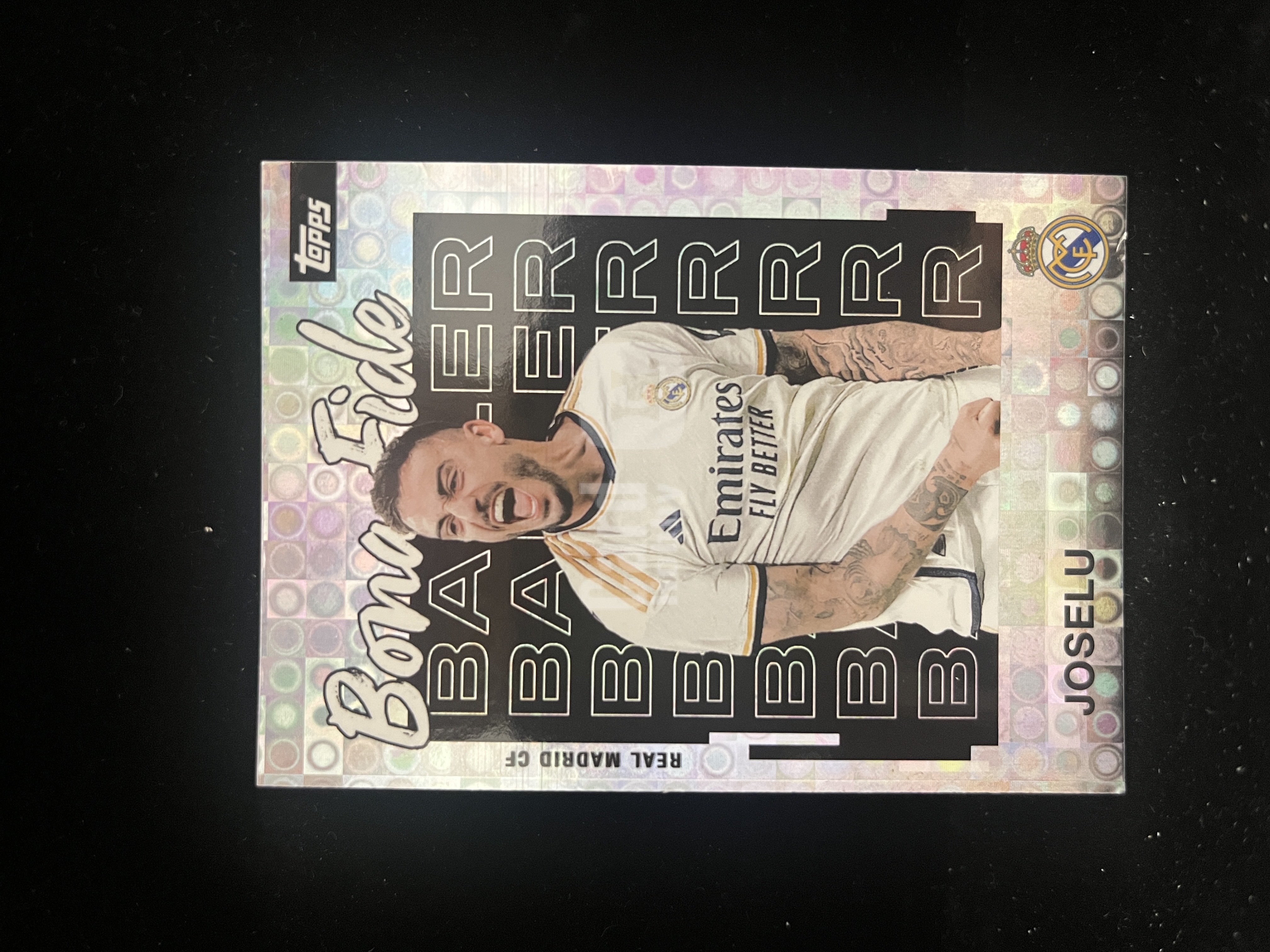 免费代拍 2024 Topps Real Madrid Team Set Bona Fide Baller 西甲 何塞卢 Joselu Insert 折射 卡品如图#I160