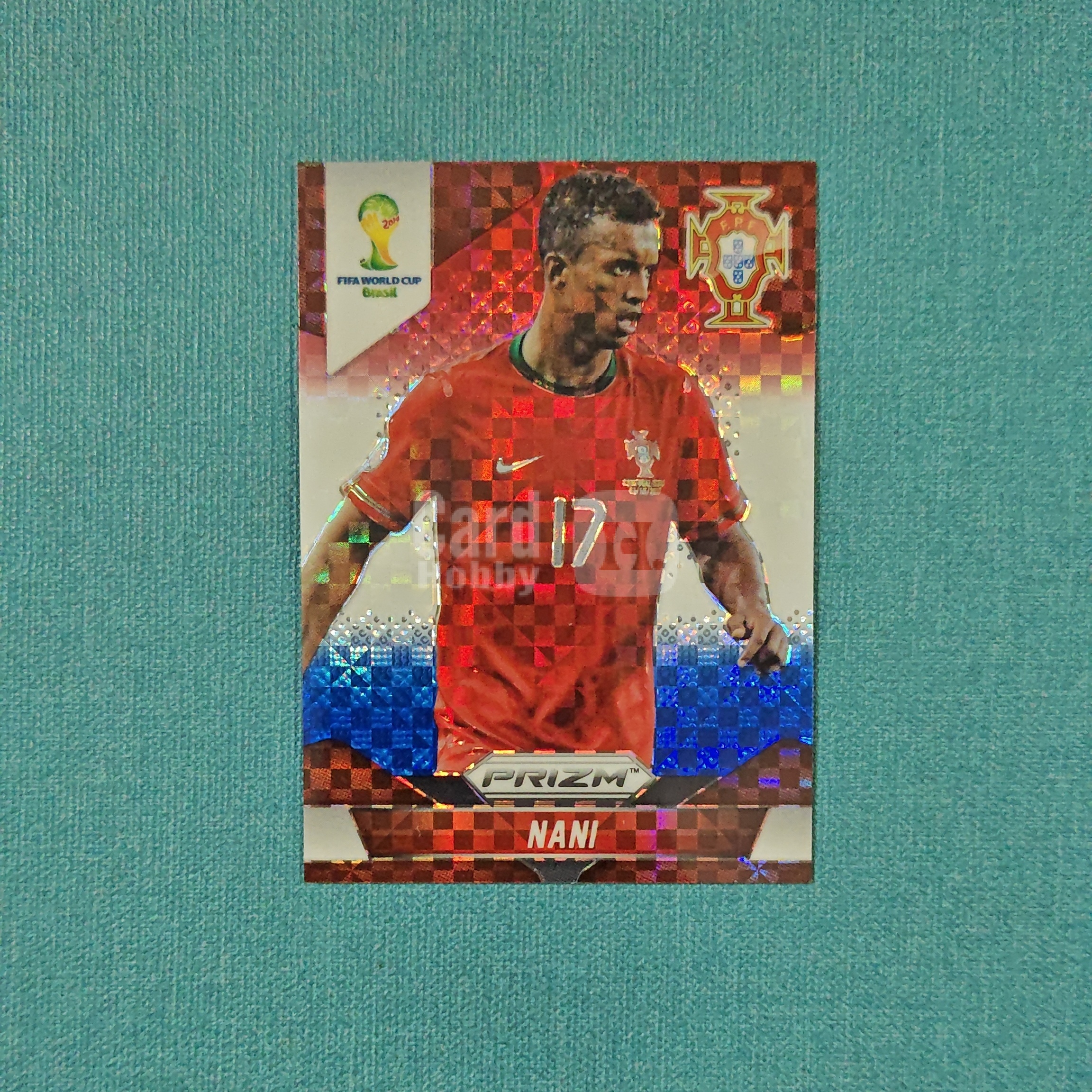 2014 Panini Prizm 世界杯PZ 元年 Nani 纳尼 三色棋盘折 葡萄牙 曼联 卡品如图 XLM