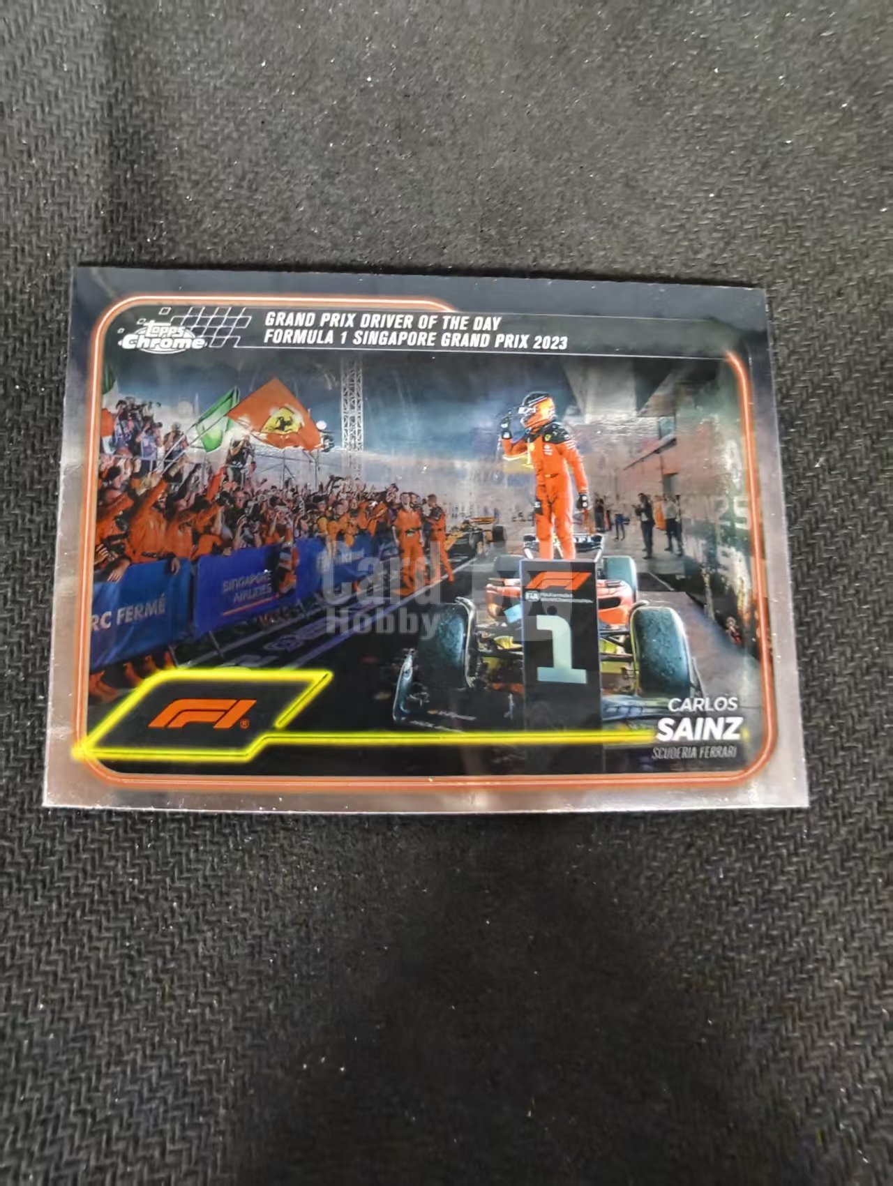 2024 Topps Chrome Carlos Sainz 卡洛斯 赛恩斯 法拉利车队 F1 划痕 边角瑕疵 #173