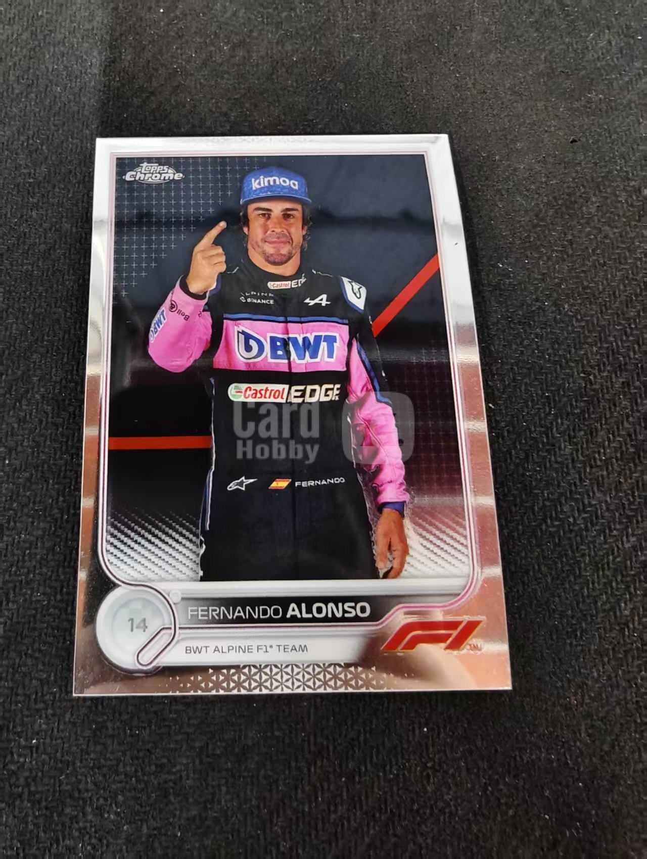 2022 Topps F1 Chrome Fernando Alonso 阿隆索 头哥 阿斯顿马丁 划痕 边角瑕疵 #13