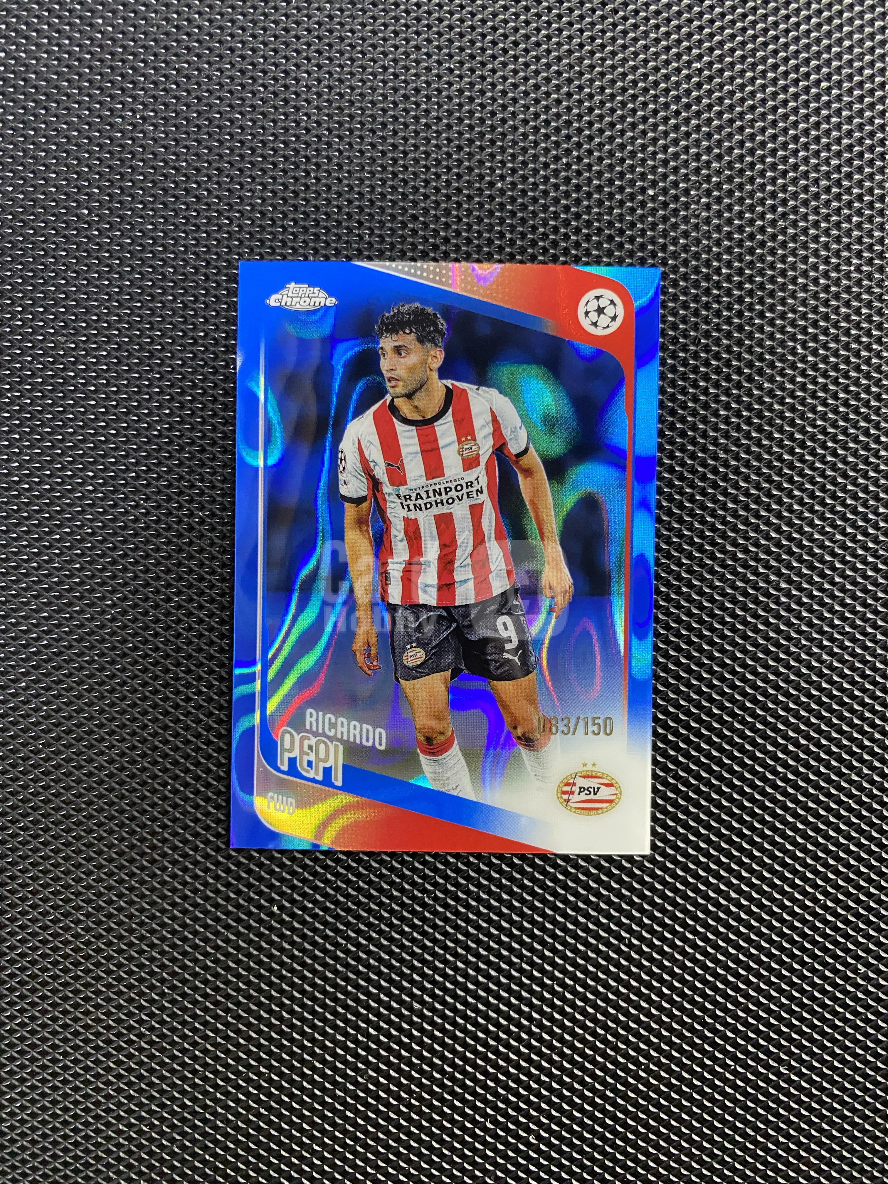 【深情拍卖】2026 Topps Chrome 欧冠TC Ricardo Pepi 埃因霍温 美国 里卡多 佩皮 150编 蓝熔岩折 卡品如图 #js633#