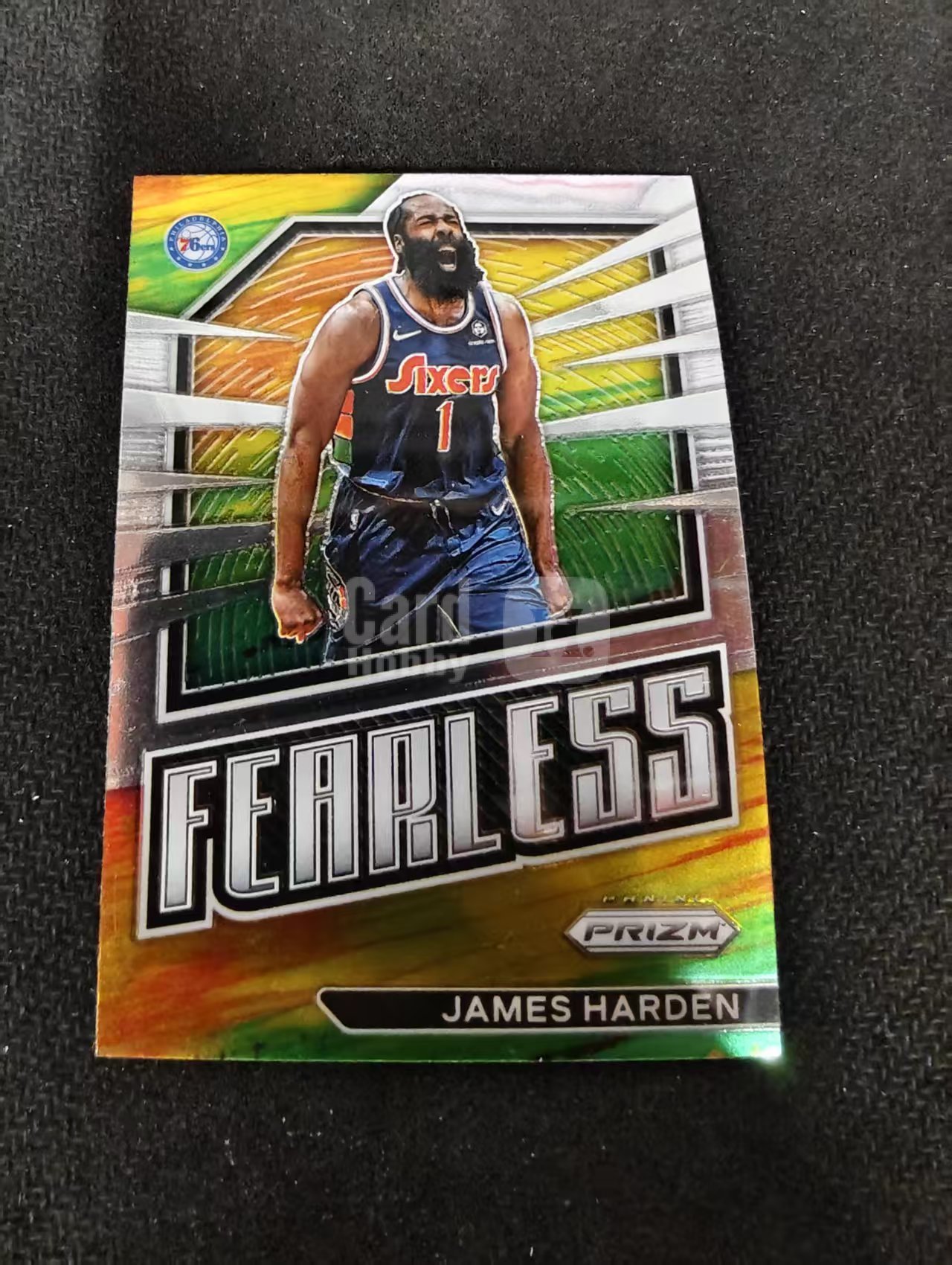 【可合并,不累计】2022-23 Panini Prizm James Harden 詹姆斯 哈登 76人 Fearless 无畏特卡 PZ 不保卡品 介意勿拍 #21