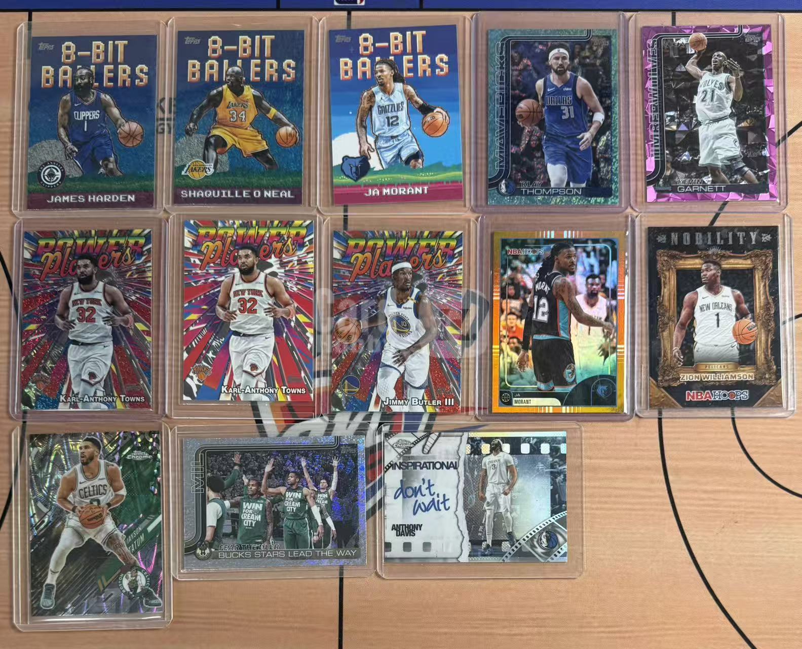 2025 Topps TOPPS Ja Morant 贾莫兰特 沙奎尔奥尼尔 大鲨鱼 詹姆斯哈登 凯文加内特等球员 8-Bit 碎冰折等折射 base 特卡 一图打包 不保卡品 #Wes# 178