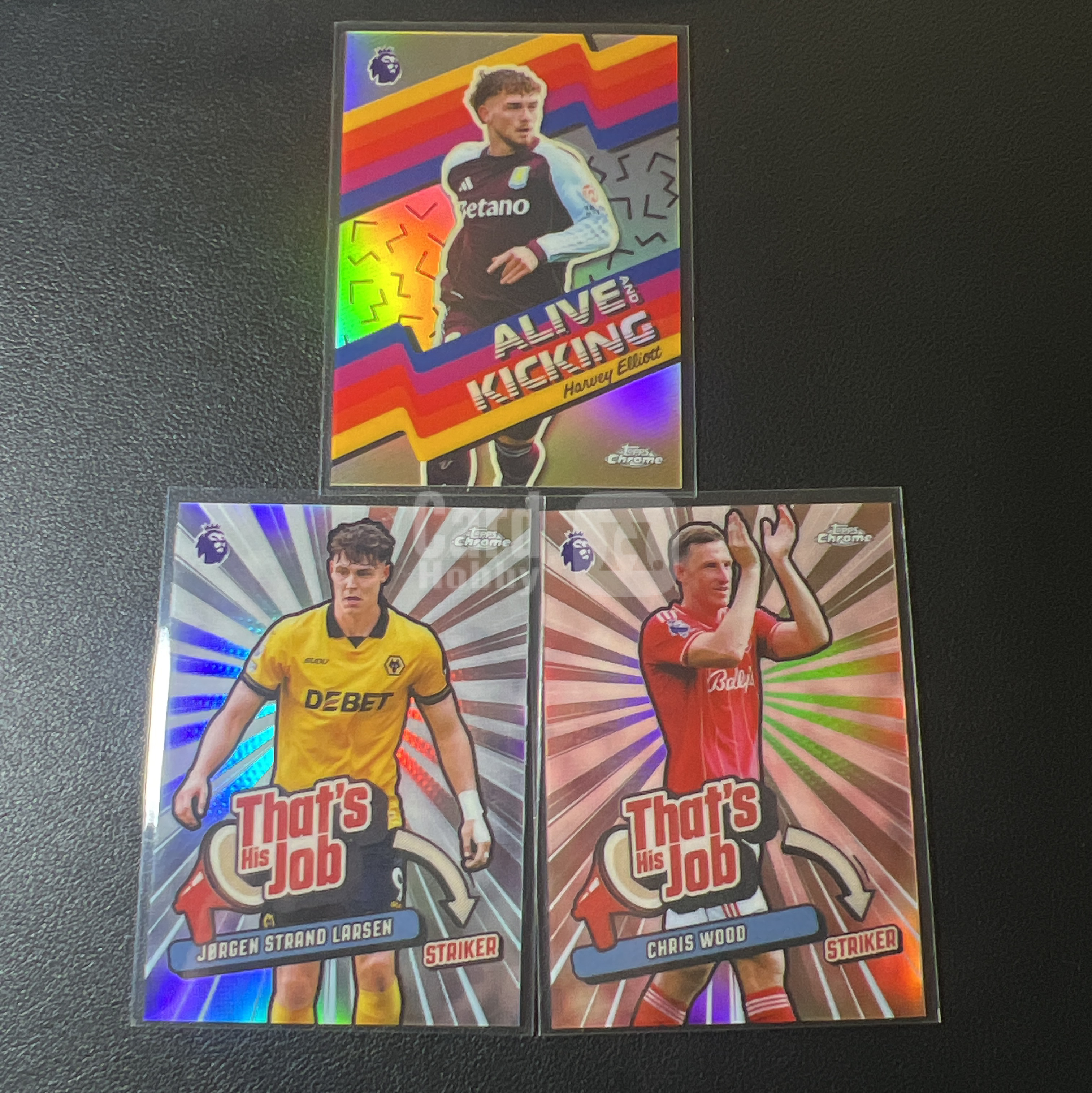 【鲨鱼代卖】2026 topps chrome 英超 Harvey Elliott 埃利奥特 Jørgen Strand Larsen 拉尔森 Chris Wood 伍德 特卡折射lot FY3102