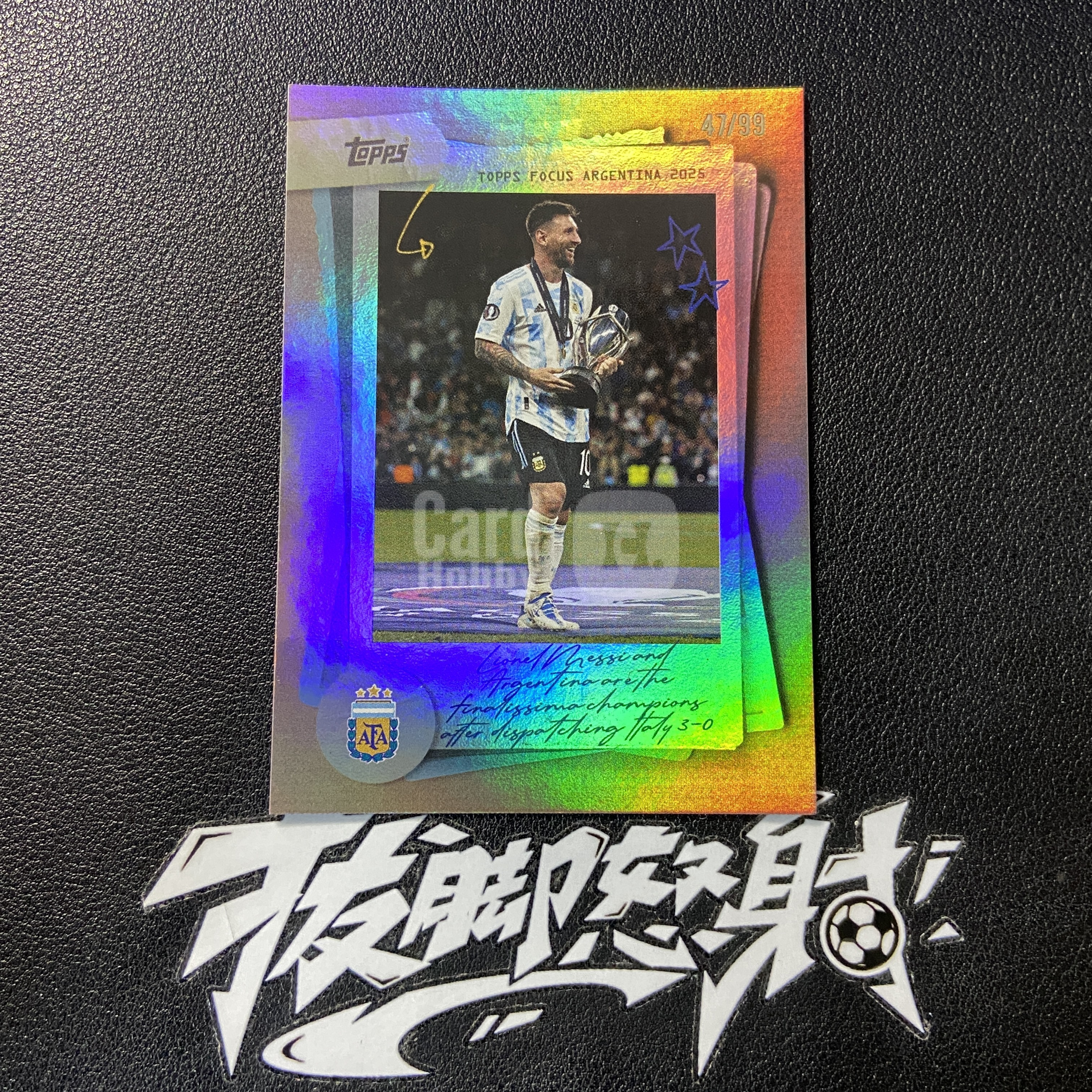【拔脚代卖】2025 Topps 阿根廷队盒 Lionel Messi 巴萨 巴黎 迈阿密国际 阿根廷 利昂内尔 梅西 GOAT 折射 特卡收藏必备 瑕疵如图｜拔脚白头H45