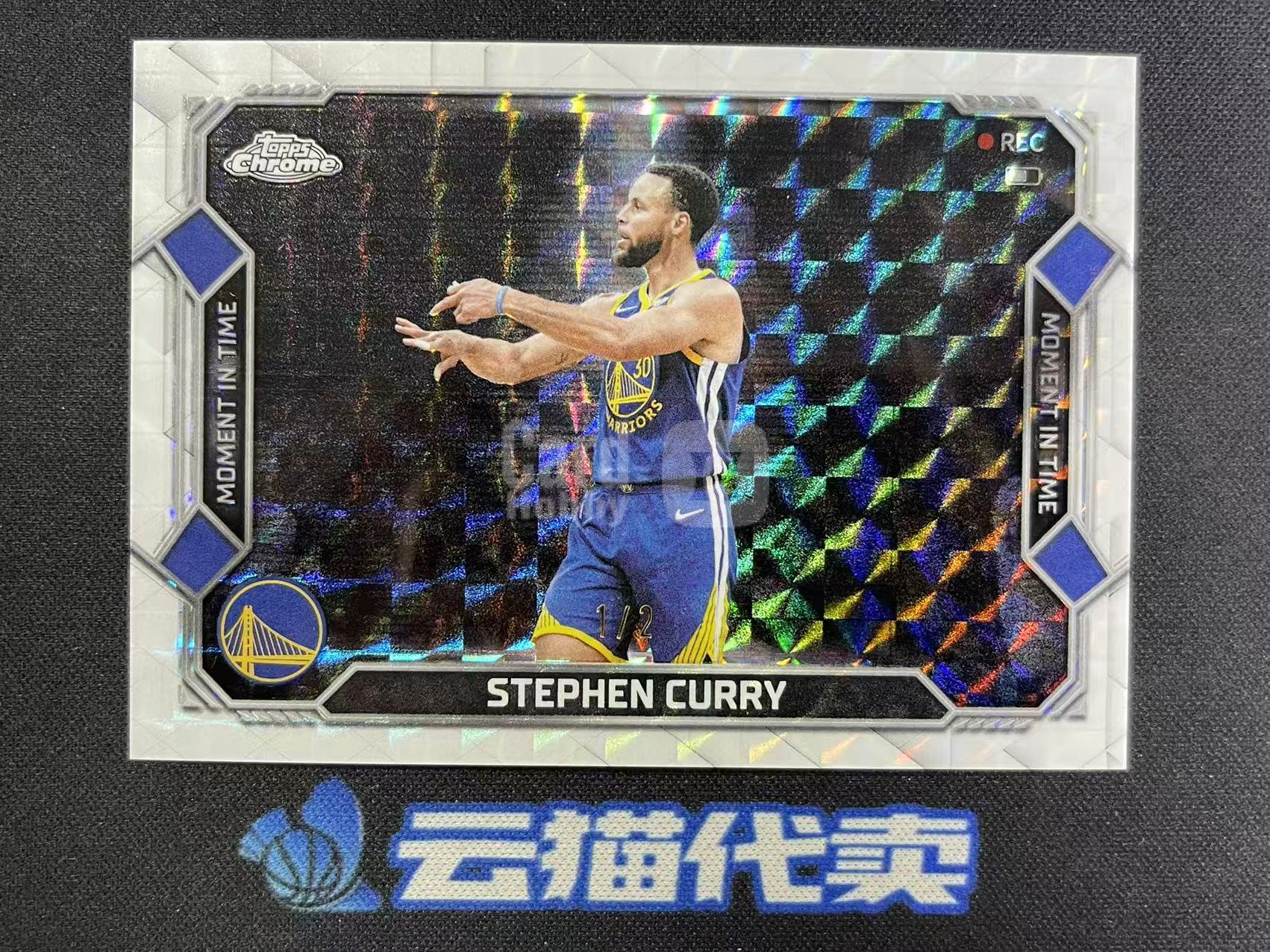 2026 Topps Chrome Update Stephen Curry 【云猫代卖】斯蒂芬库里 勇士 1/2编 首编 Moment In Time 时刻 特卡 折射白几何折 角折轻印 TL-B3