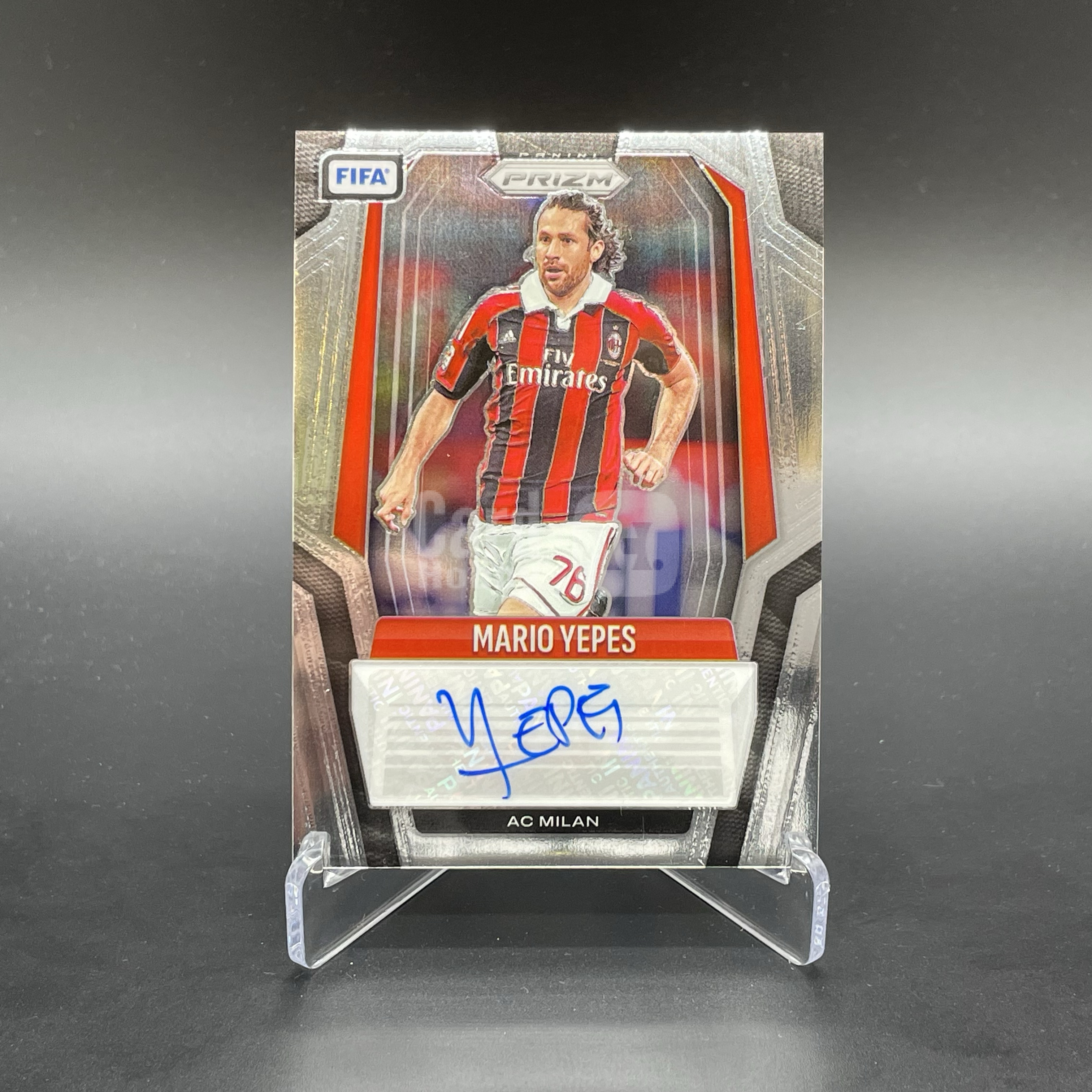 2025-26 Panini Prizm Mario Yepes 【无界代卖】AC米兰 马里奥 耶佩斯 签字 品墨如图 不累计 JJ