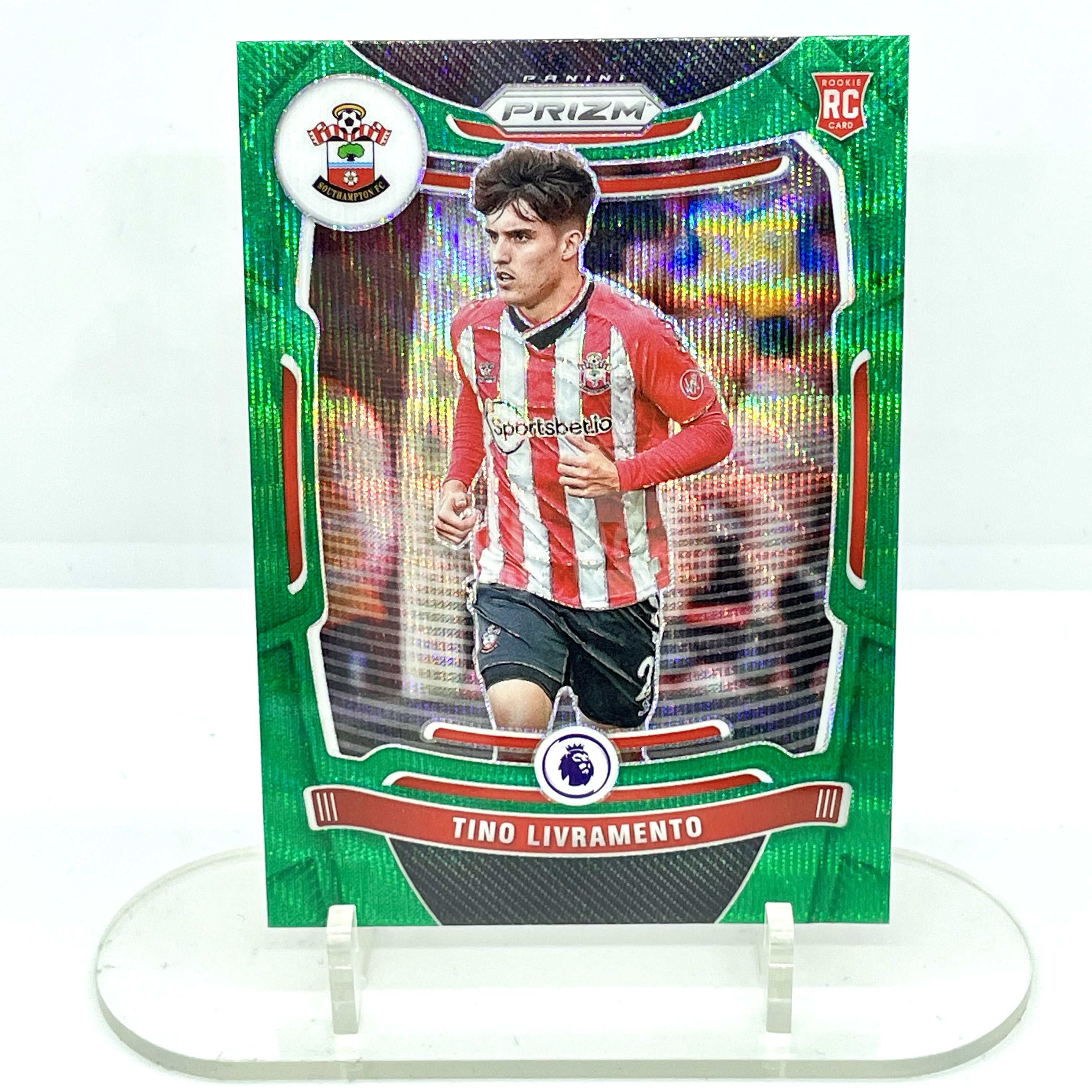 2122 Prizm Southampton Tino Livramento RC Green Wave 绿波纹折 不保卡品 利夫拉门托 新秀 南安普顿 英超 世界杯英格兰主力【芥末-阿玮】