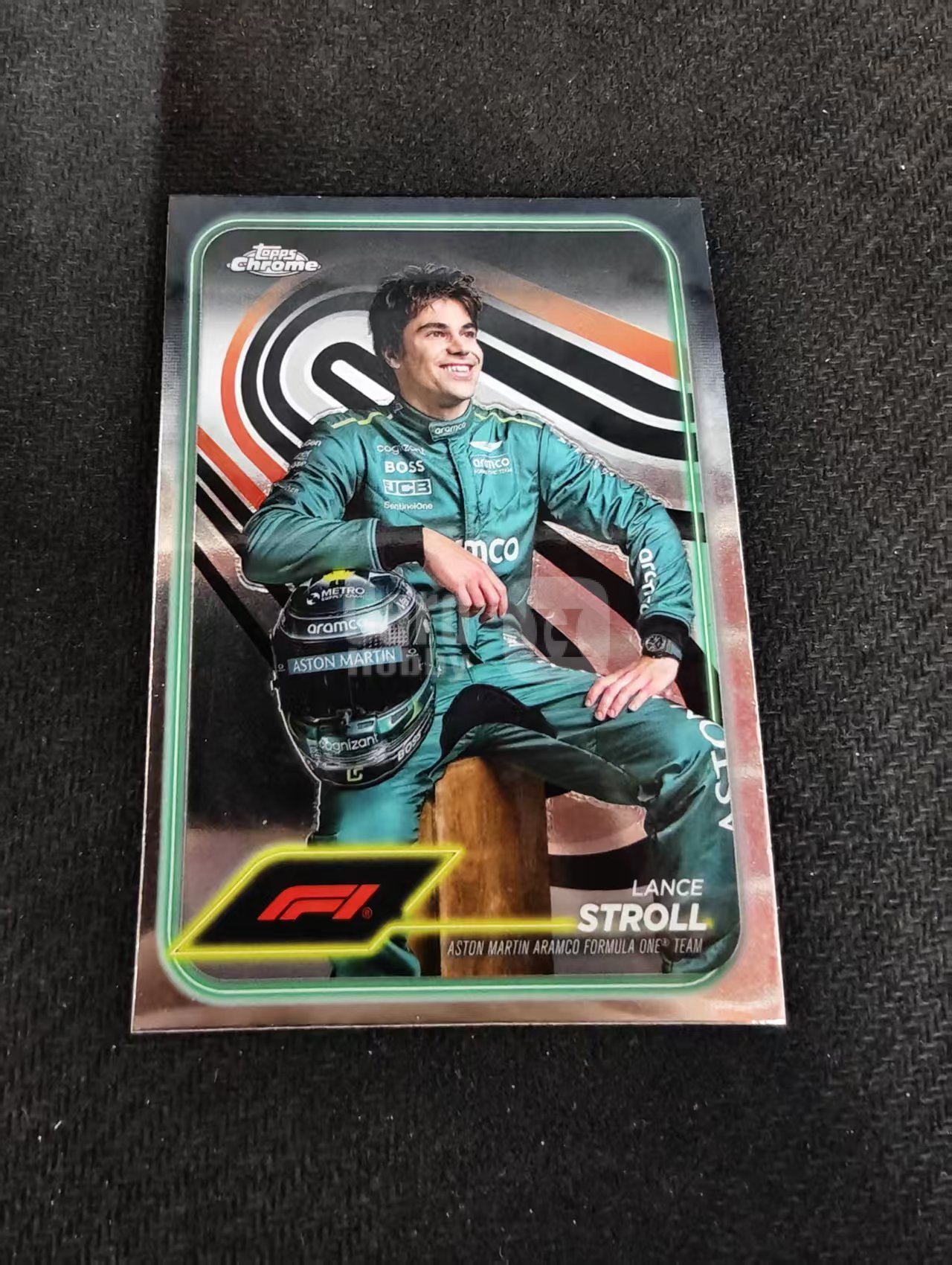 2024 Topps Chrome F1 Lance Stroll 阿斯顿马丁车队 兰斯 斯特罗尔 划痕 边角瑕疵 #12