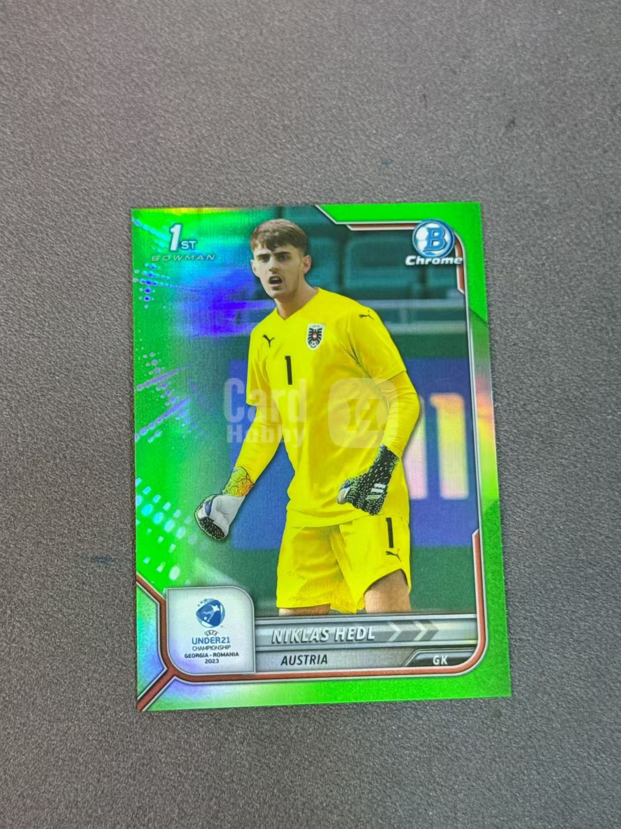 2022 Topps Bowman Niklas Hedl 奥地利 门将 欧青赛 赫德尔 绿折 199编