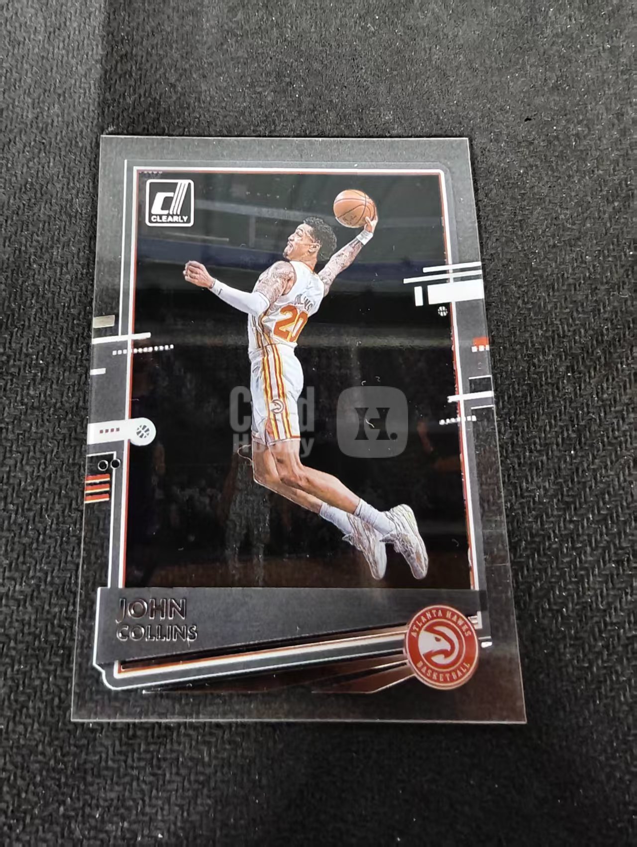 2020-21 Panini Clearly Donruss John Collins 老鹰 约翰 科林斯 杜蕾斯 胶片 划痕 边角瑕疵 #23